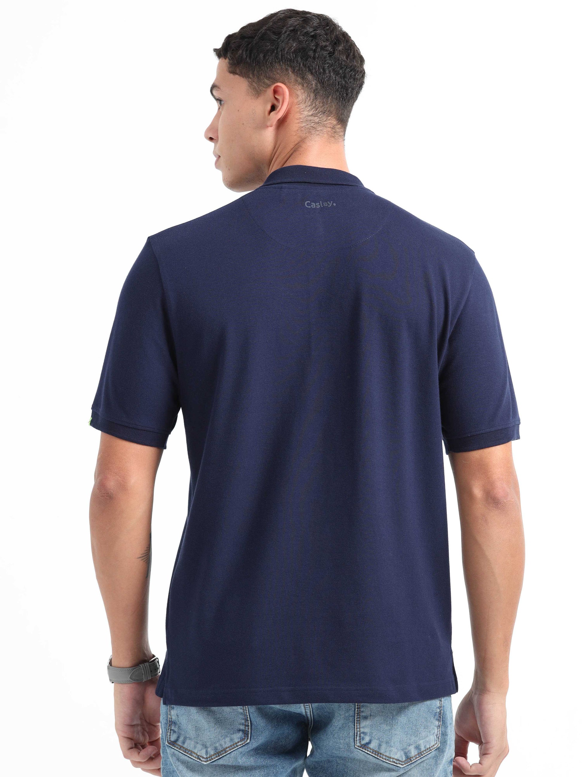 Navy Blue Polo T-Shirt 