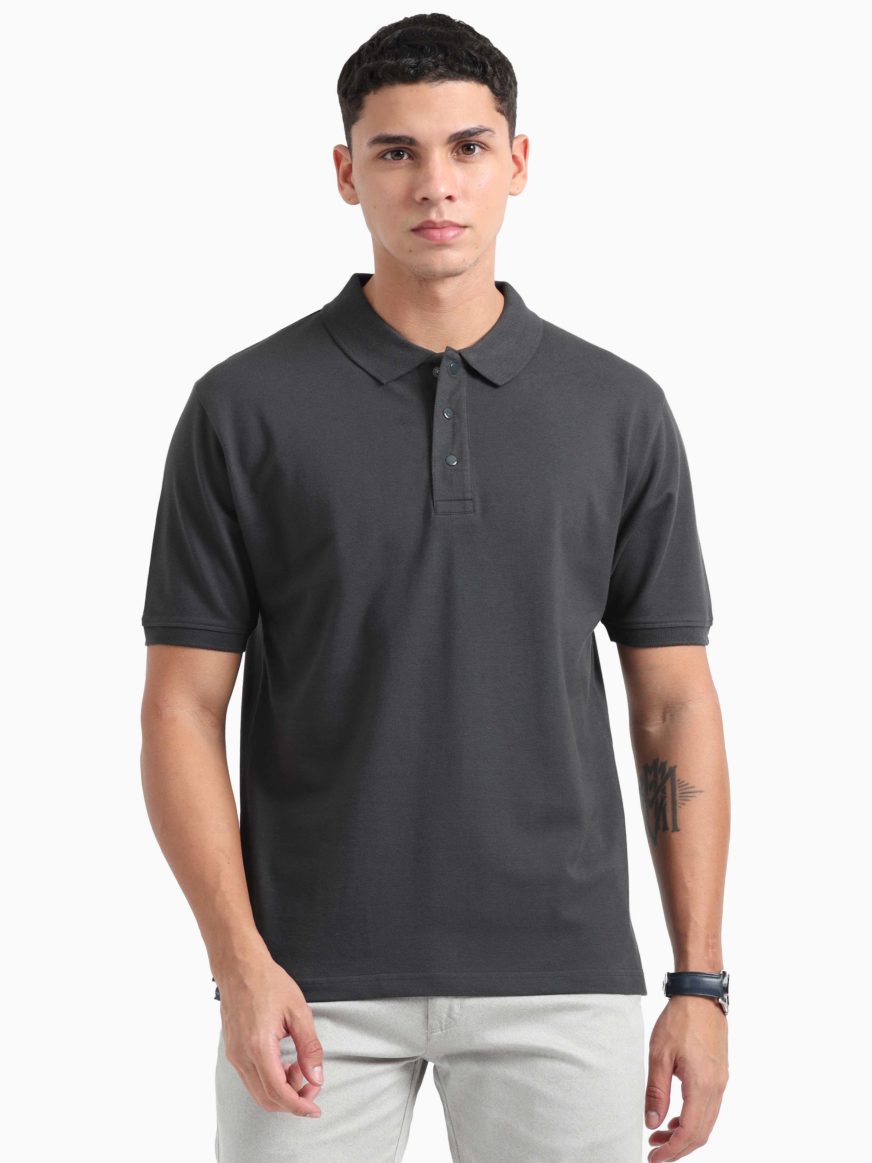 Organic Polo - Carbon Grey