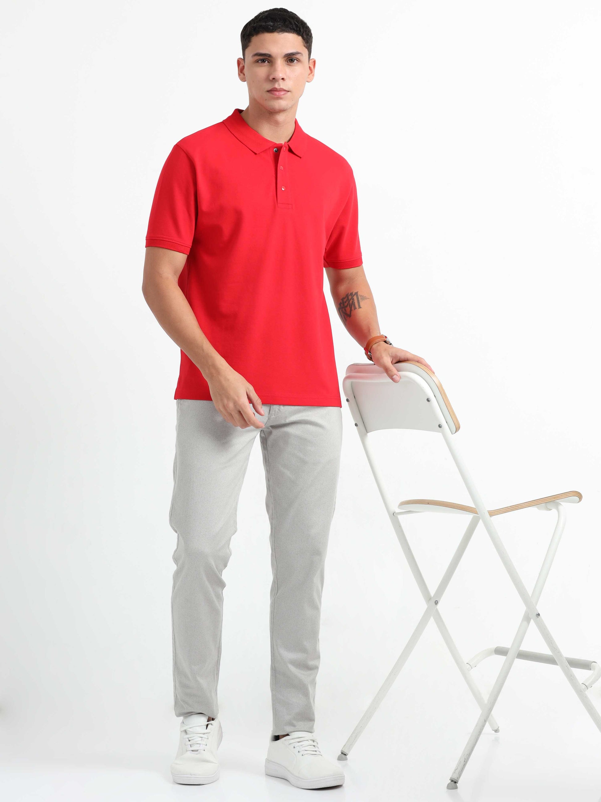 Red Polo T-Shirt for Men 