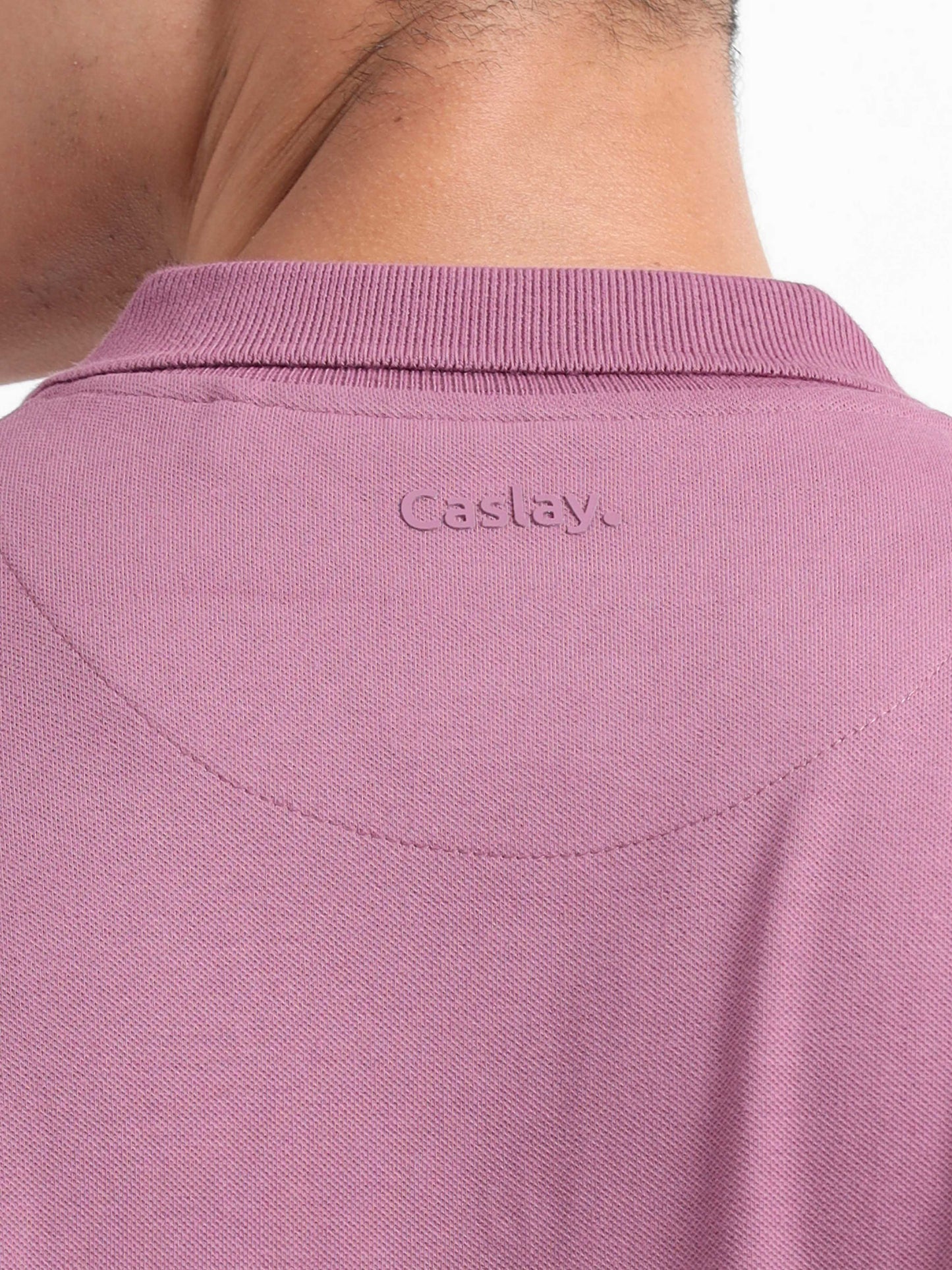 Caslay Organic Cotton - Purple Polo T-Shirt