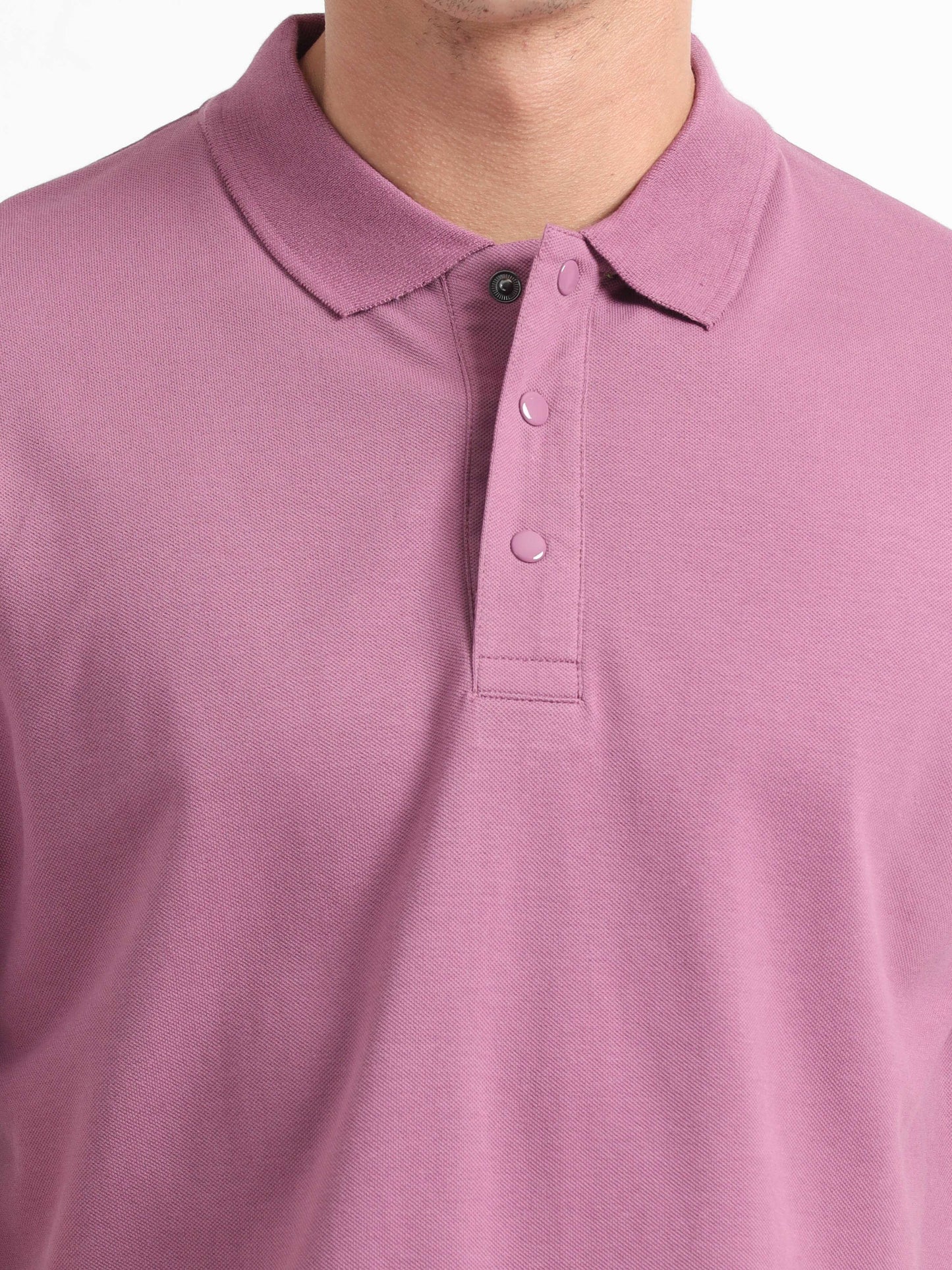 Caslay Organic Cotton - Purple Polo T-Shirt