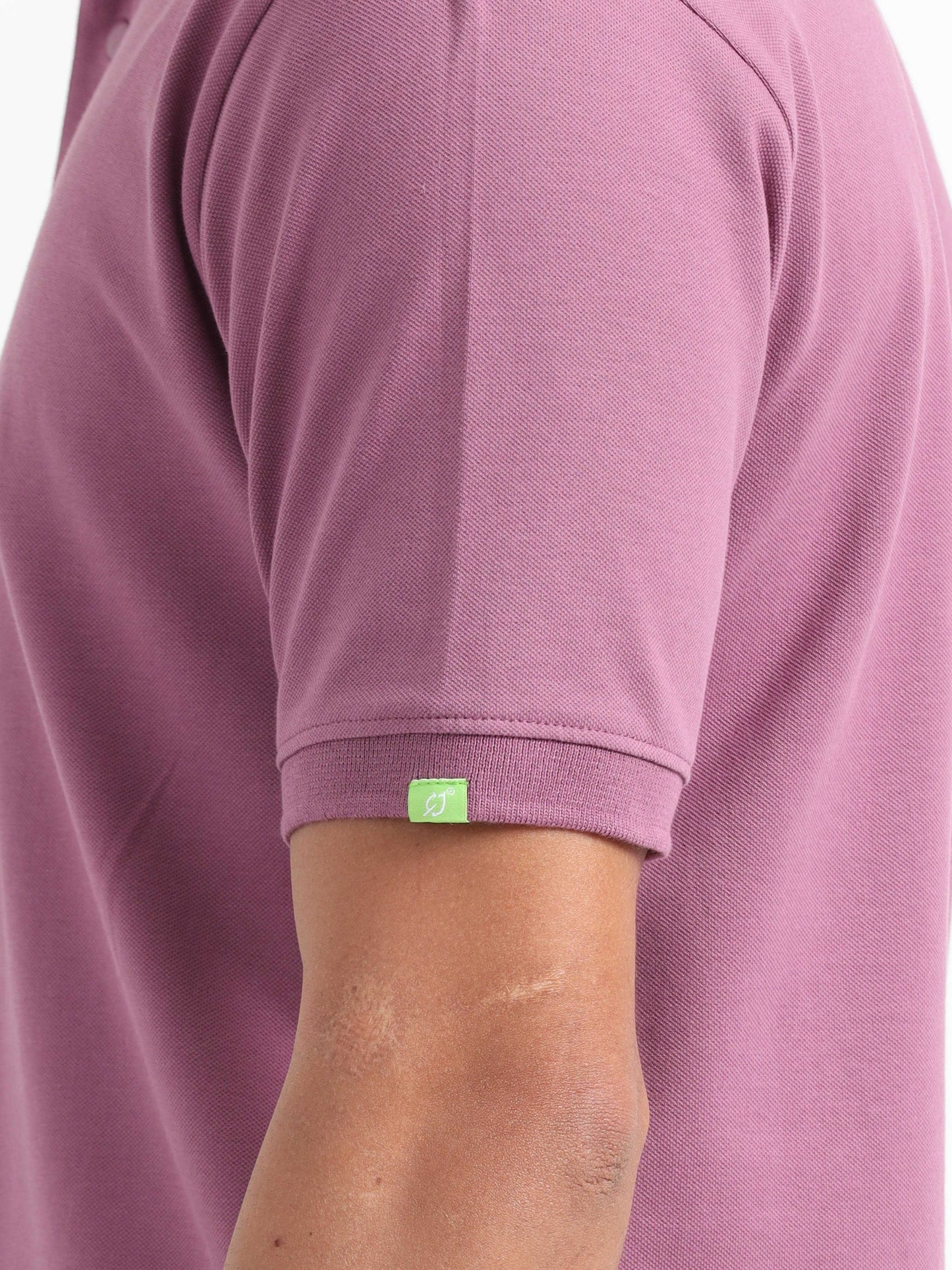 Caslay Organic Cotton - Purple Polo T-Shirt