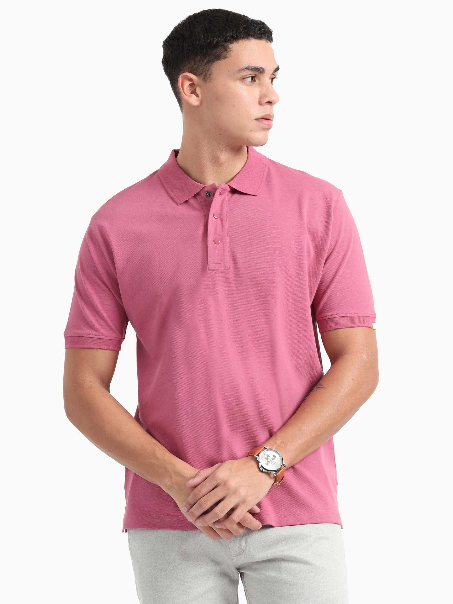 Organic Polo - Red Violet