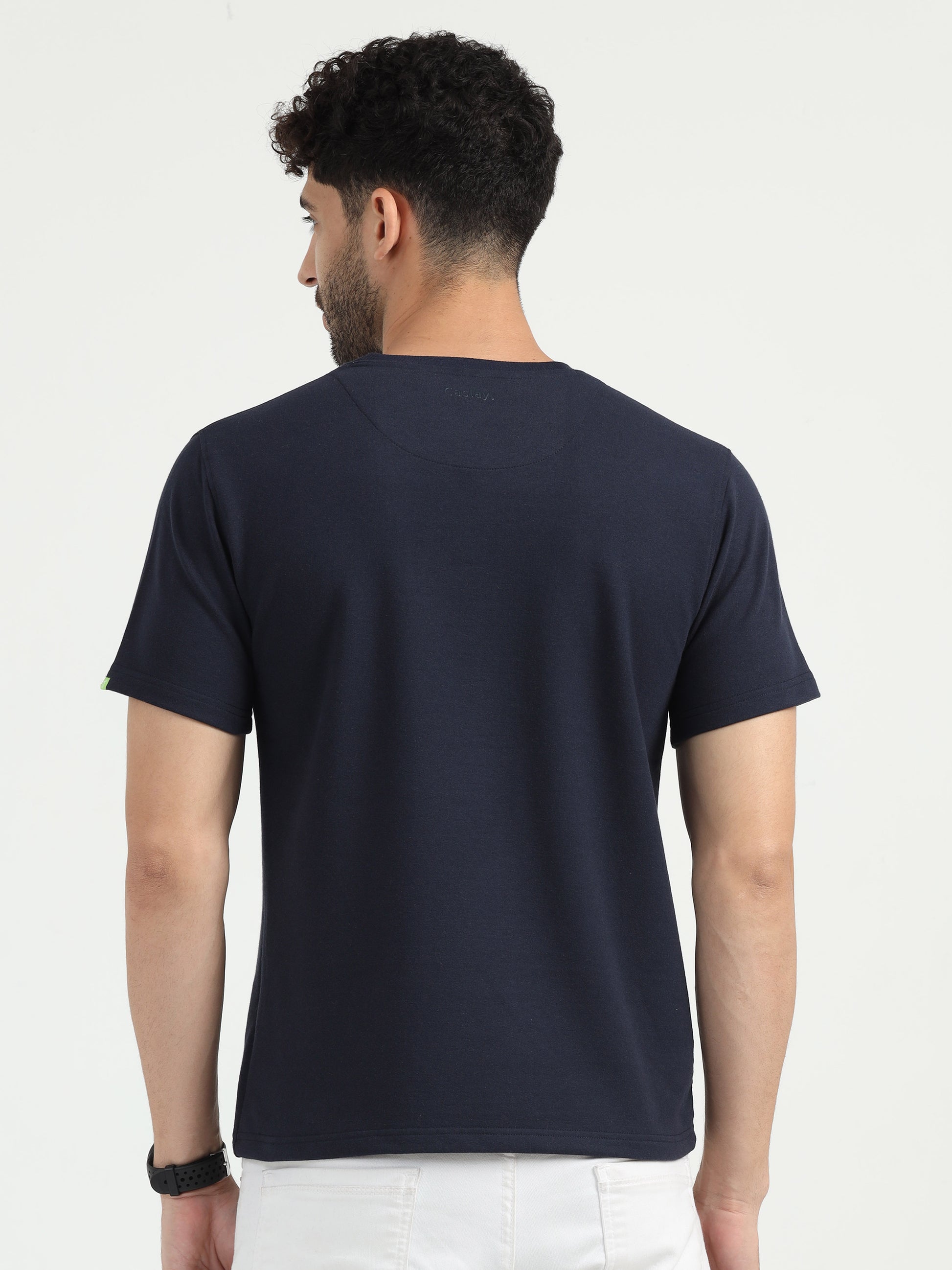  Navy Blue Sweat Absorbing T Shirt 