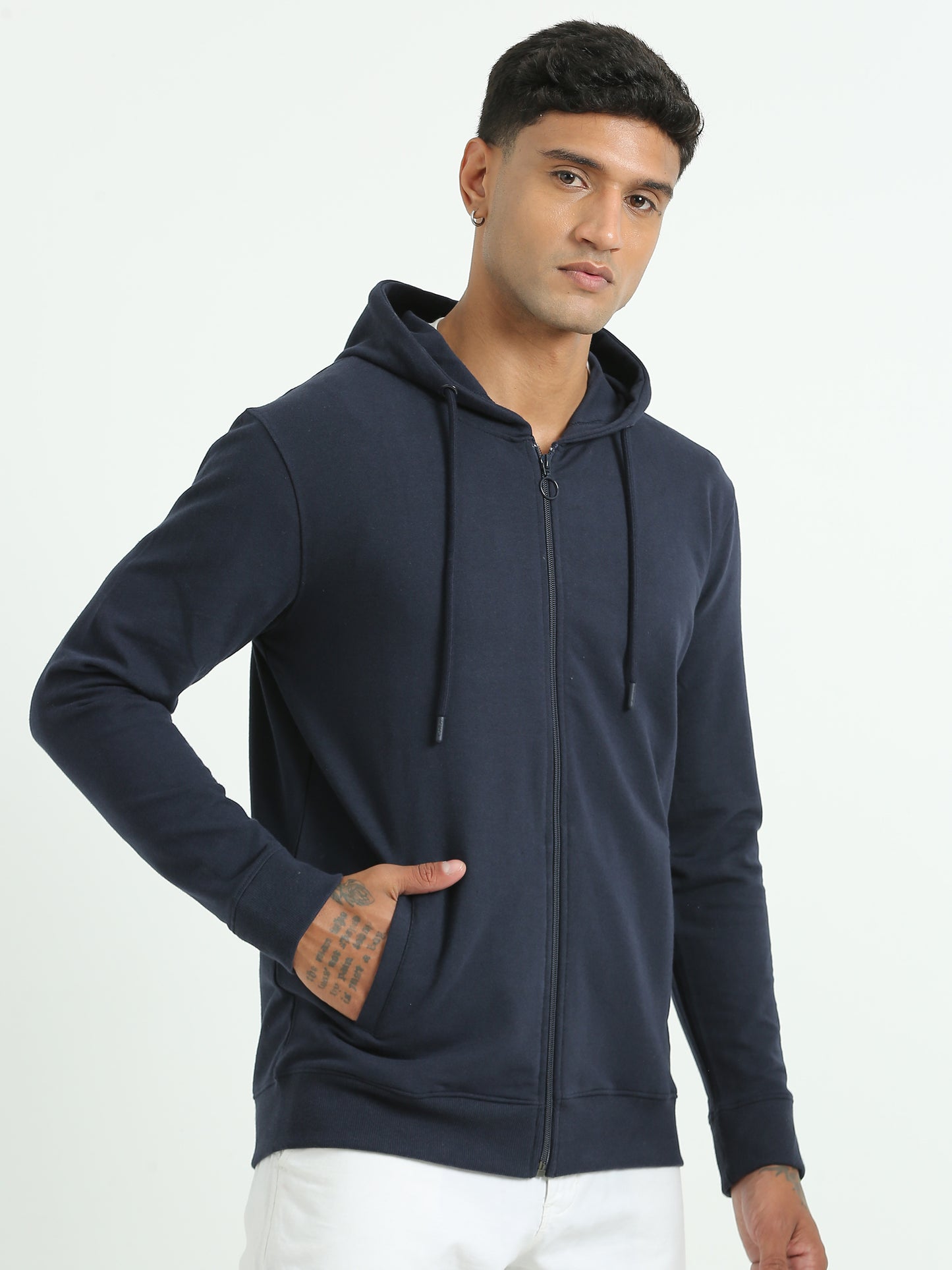 Sustainable Navy Hoodie