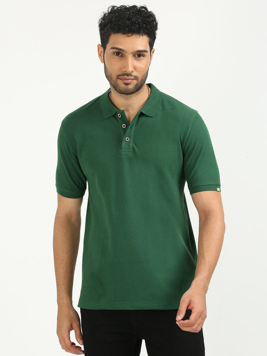 Forest Green Polo T Shirt