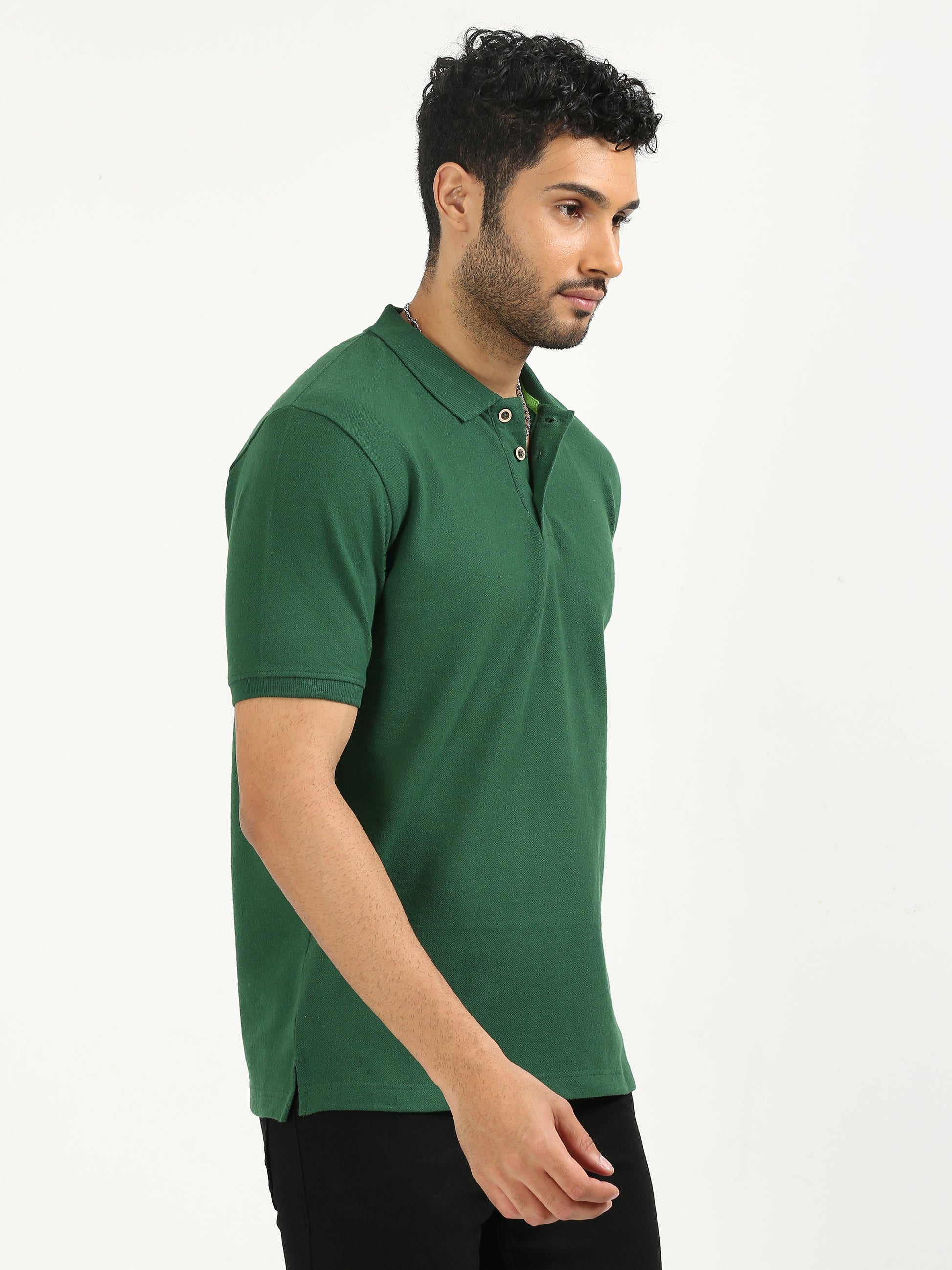 Forest Green Polo T Shirt