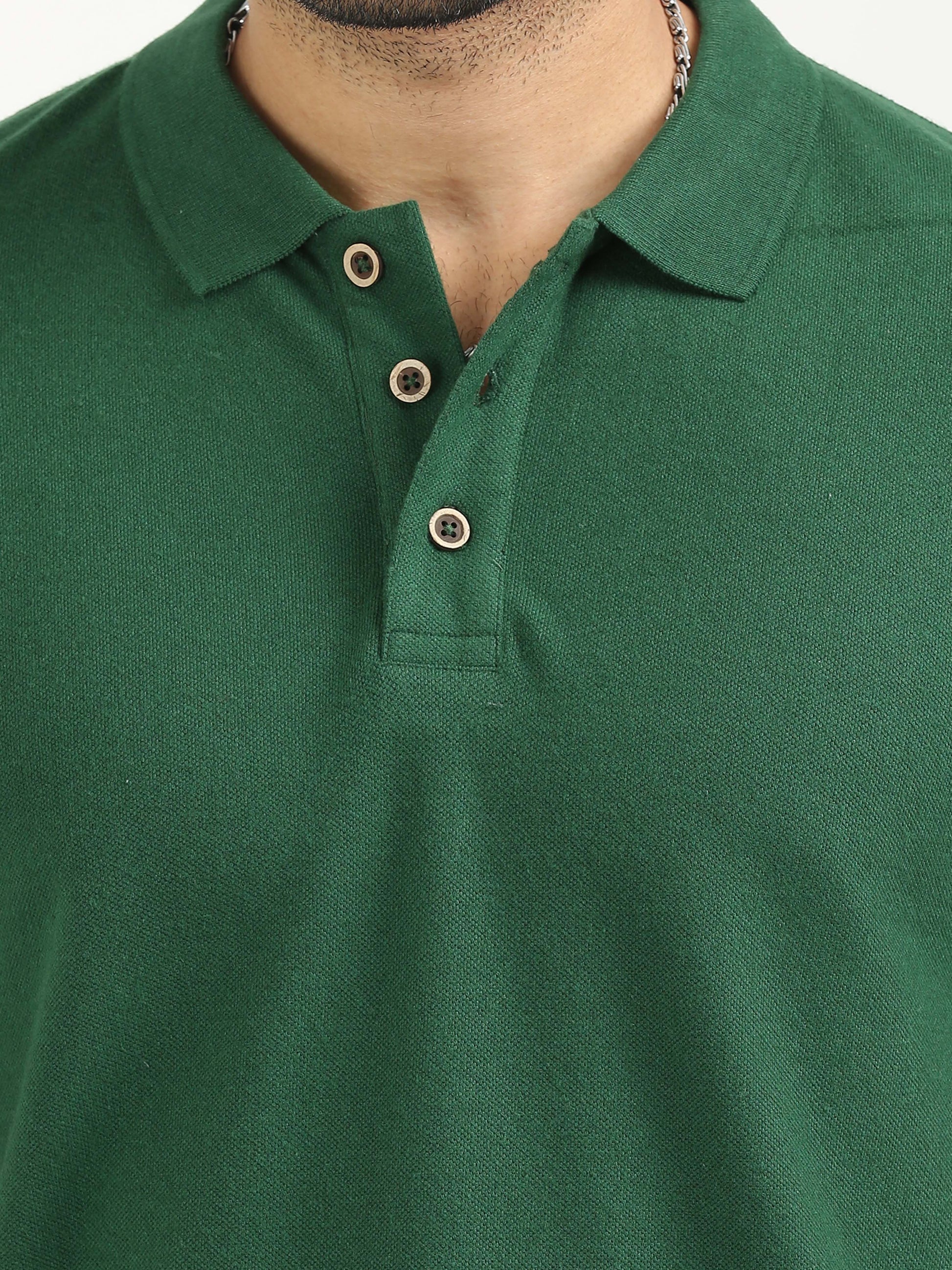 Forest Green Polo T Shirt