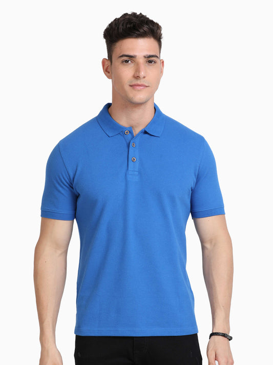 Polo T-shirt - Royal Blue