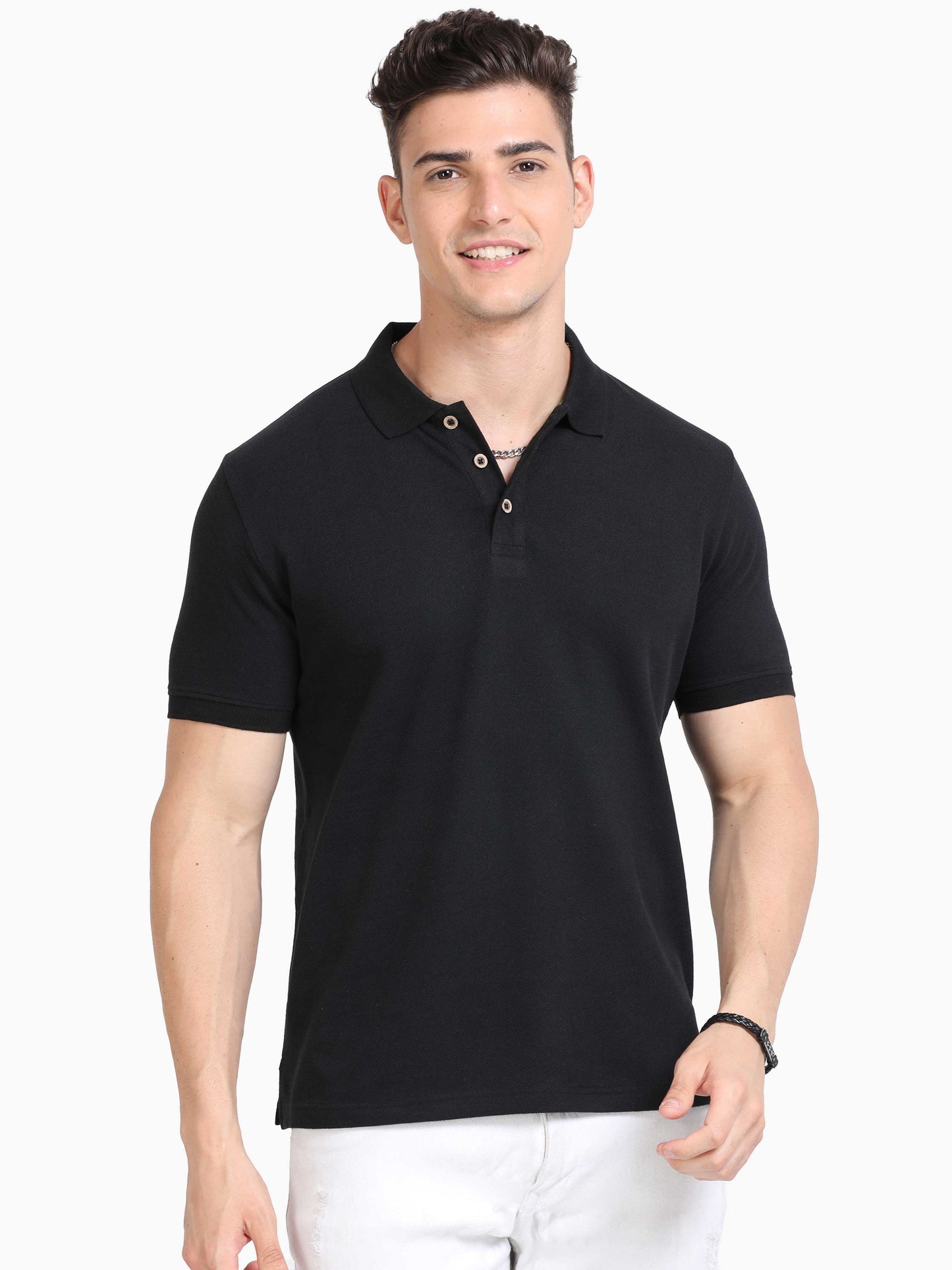 Polo T-shirt - Black