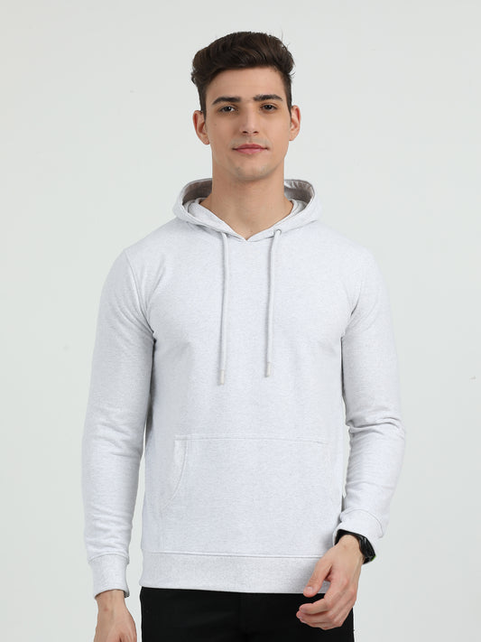 Sustainable Plain White Hoodie - Caslay