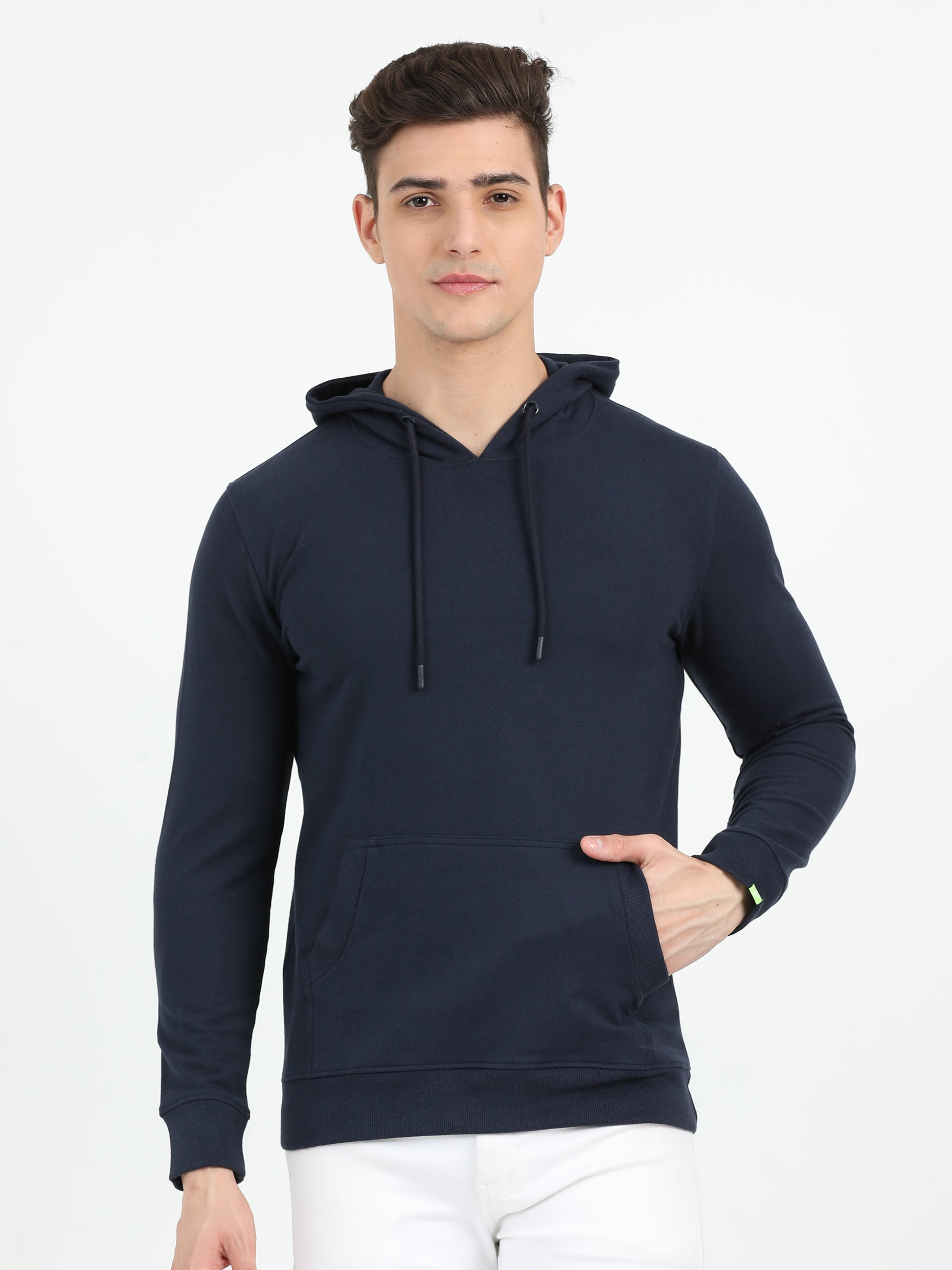 Sustainable Navy Blue Hoodie - Caslay