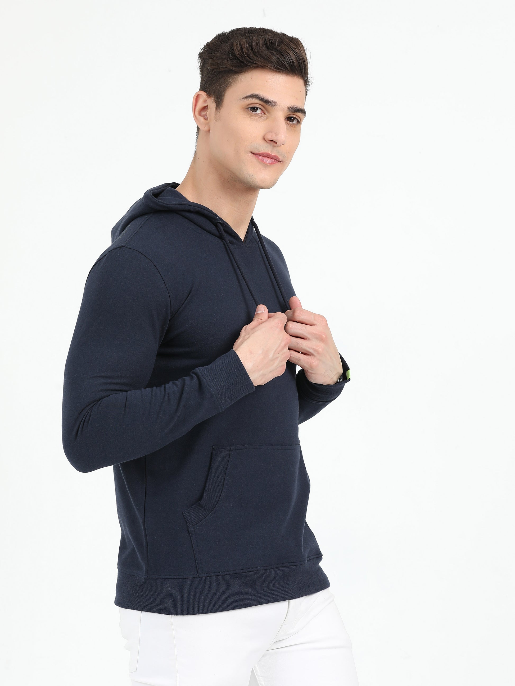 Sustainable Navy Blue Hoodie - Caslay