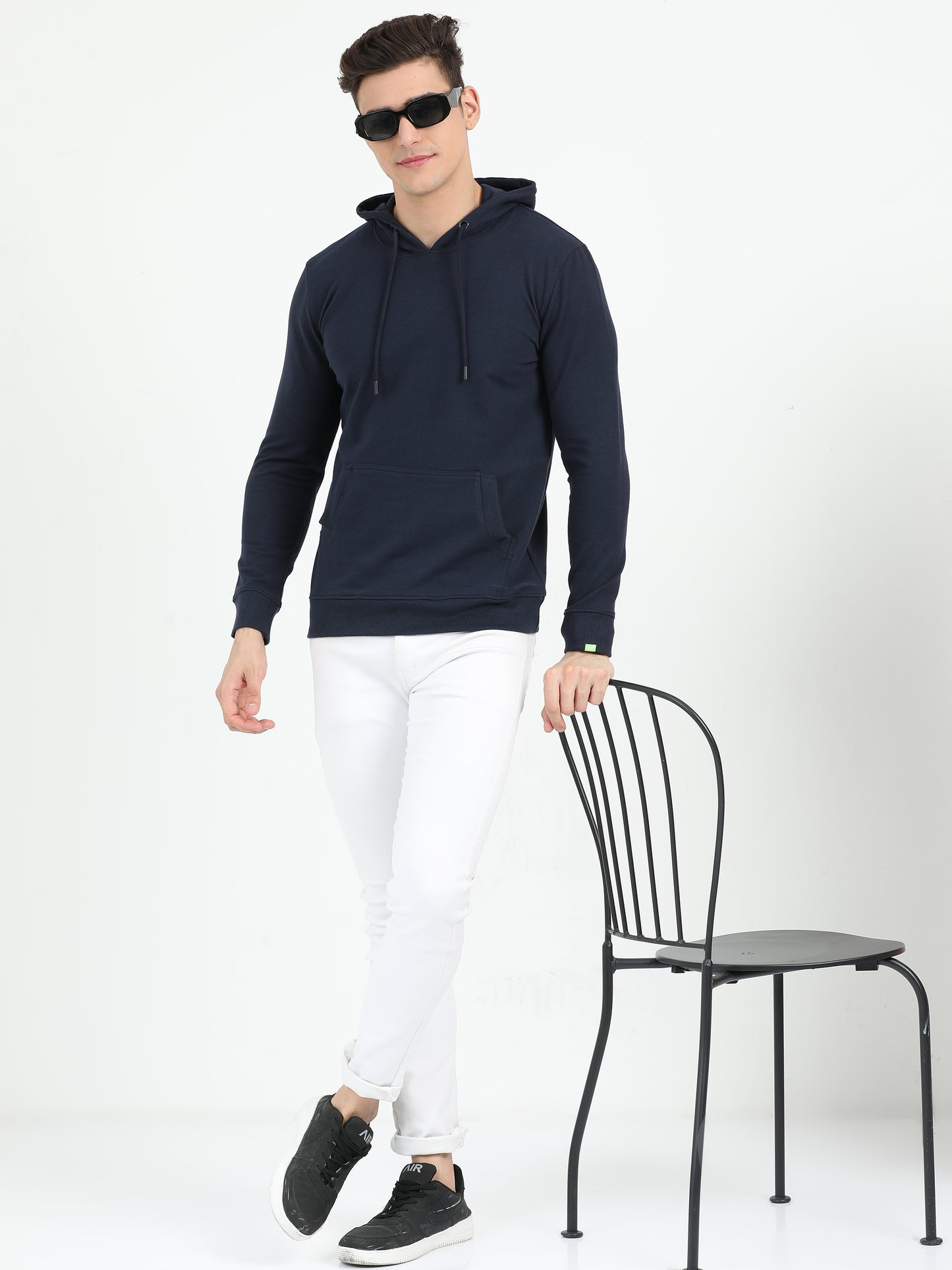 Sustainable Navy Blue Hoodie - Caslay