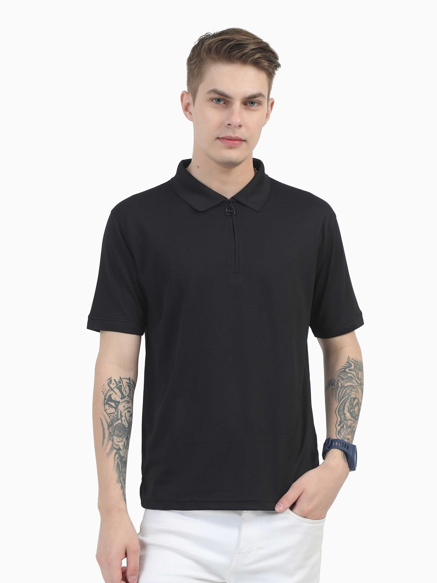 Quick Dry Polo - Mid-night Black