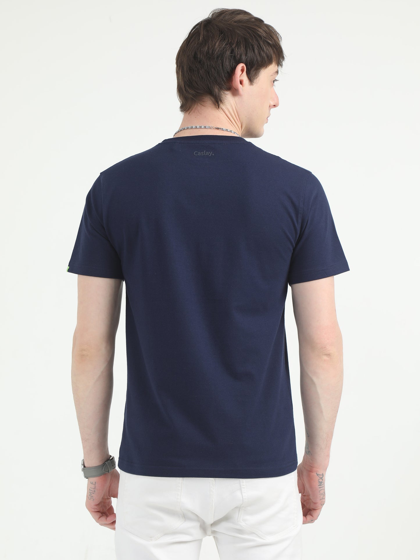 Navy Blue Plain Shirt for Men