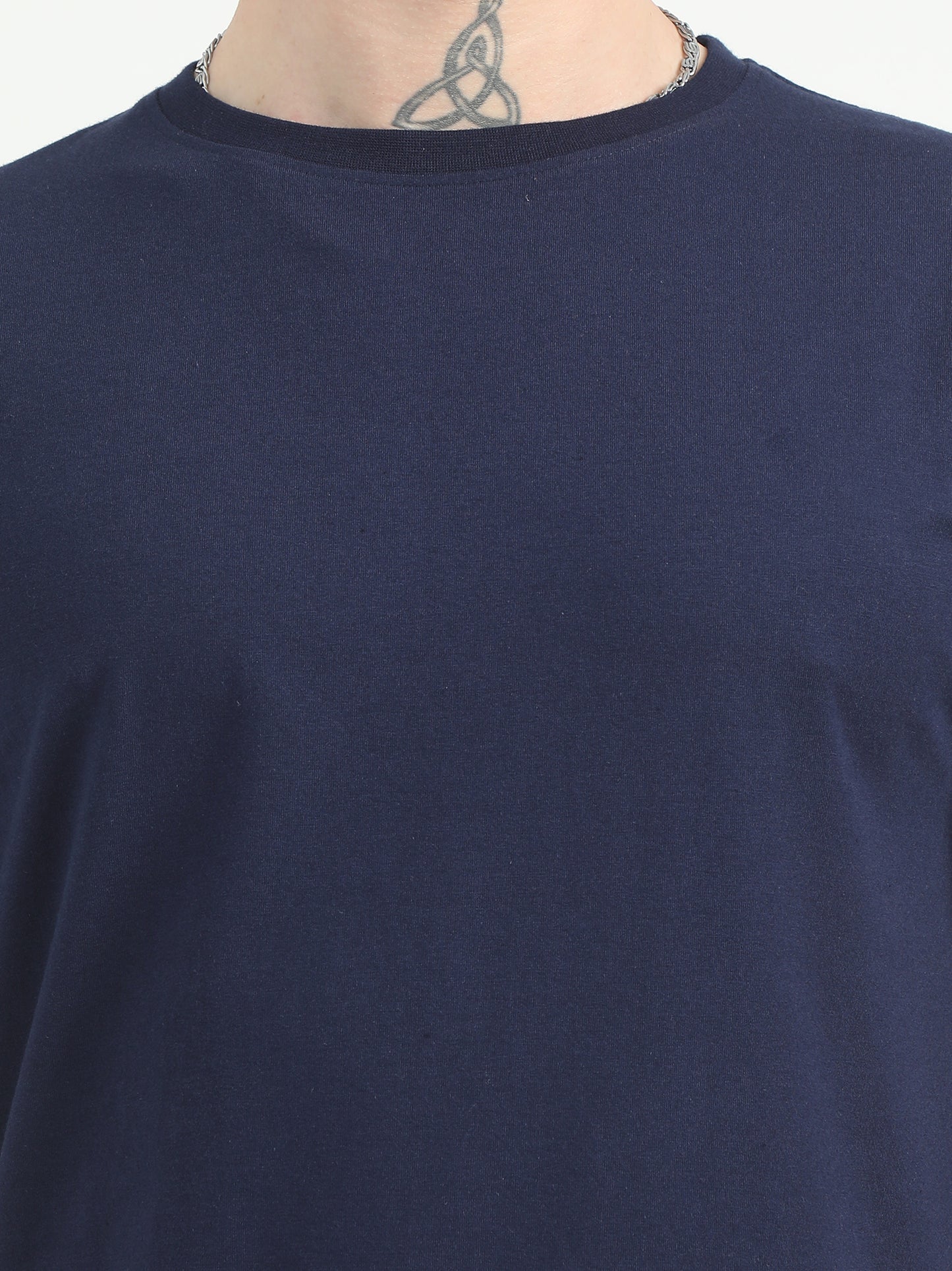 Navy Blue Plain Shirt for Men