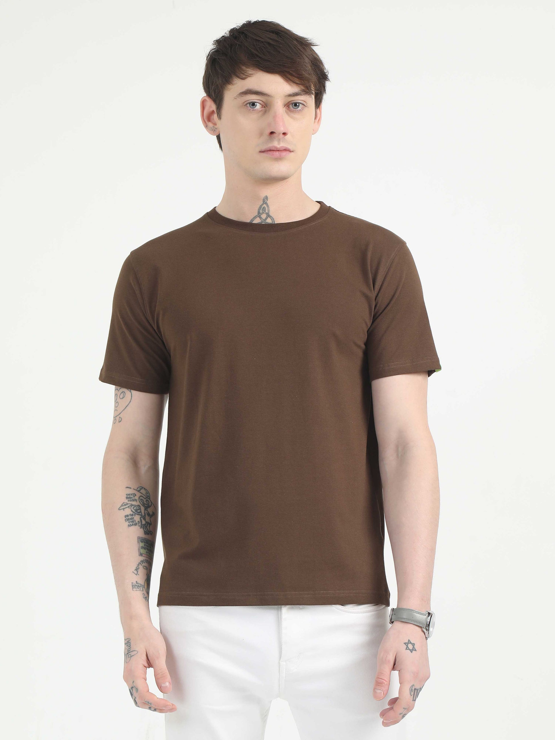 Mens Chocolate Brown T-Shirt