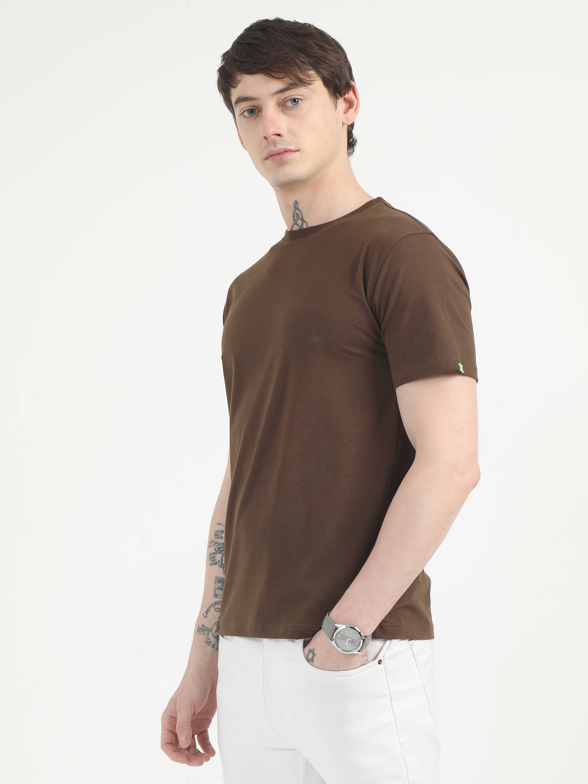 Mens Chocolate Brown T-Shirt