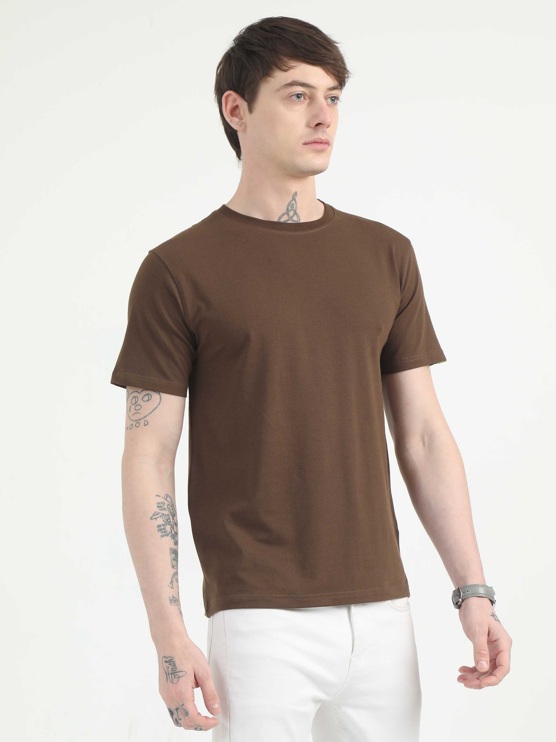 Mens Chocolate Brown T-Shirt