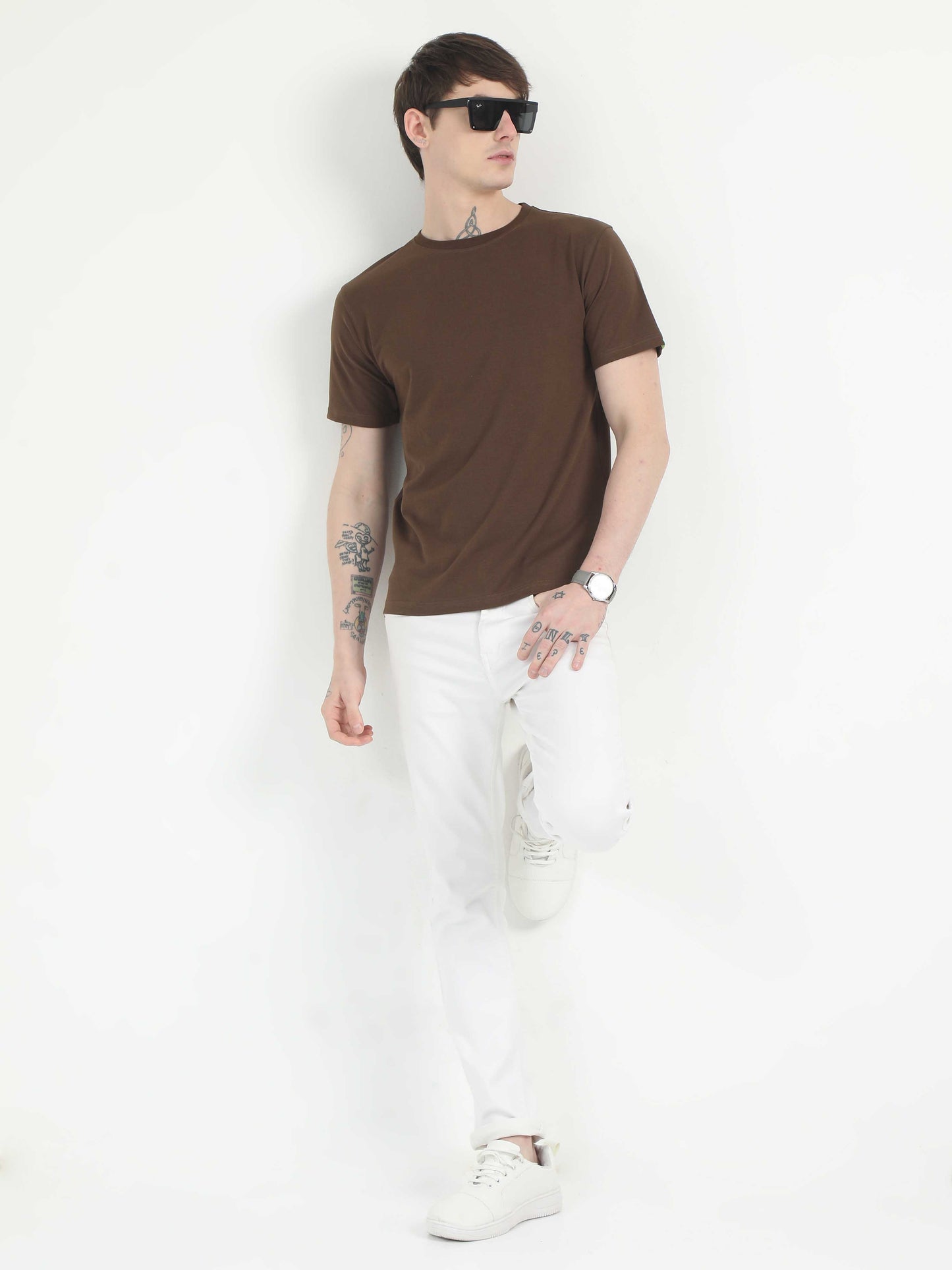 Mens Chocolate Brown T-Shirt