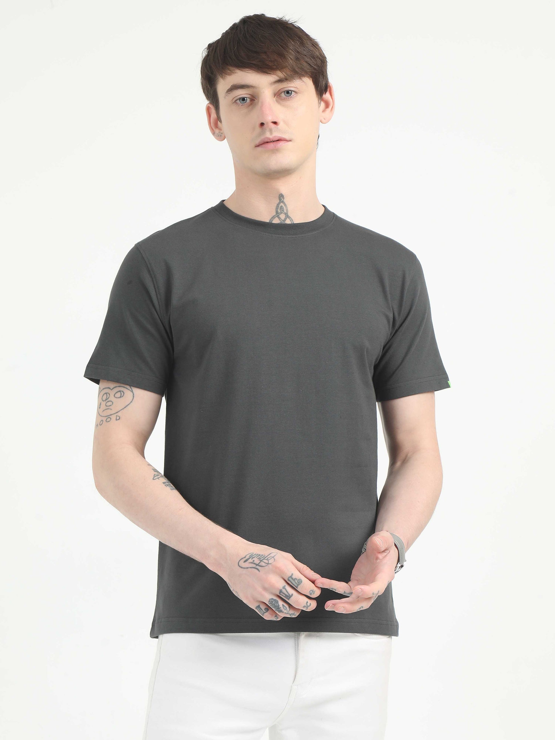 Plain Grey T-Shirt for Men 