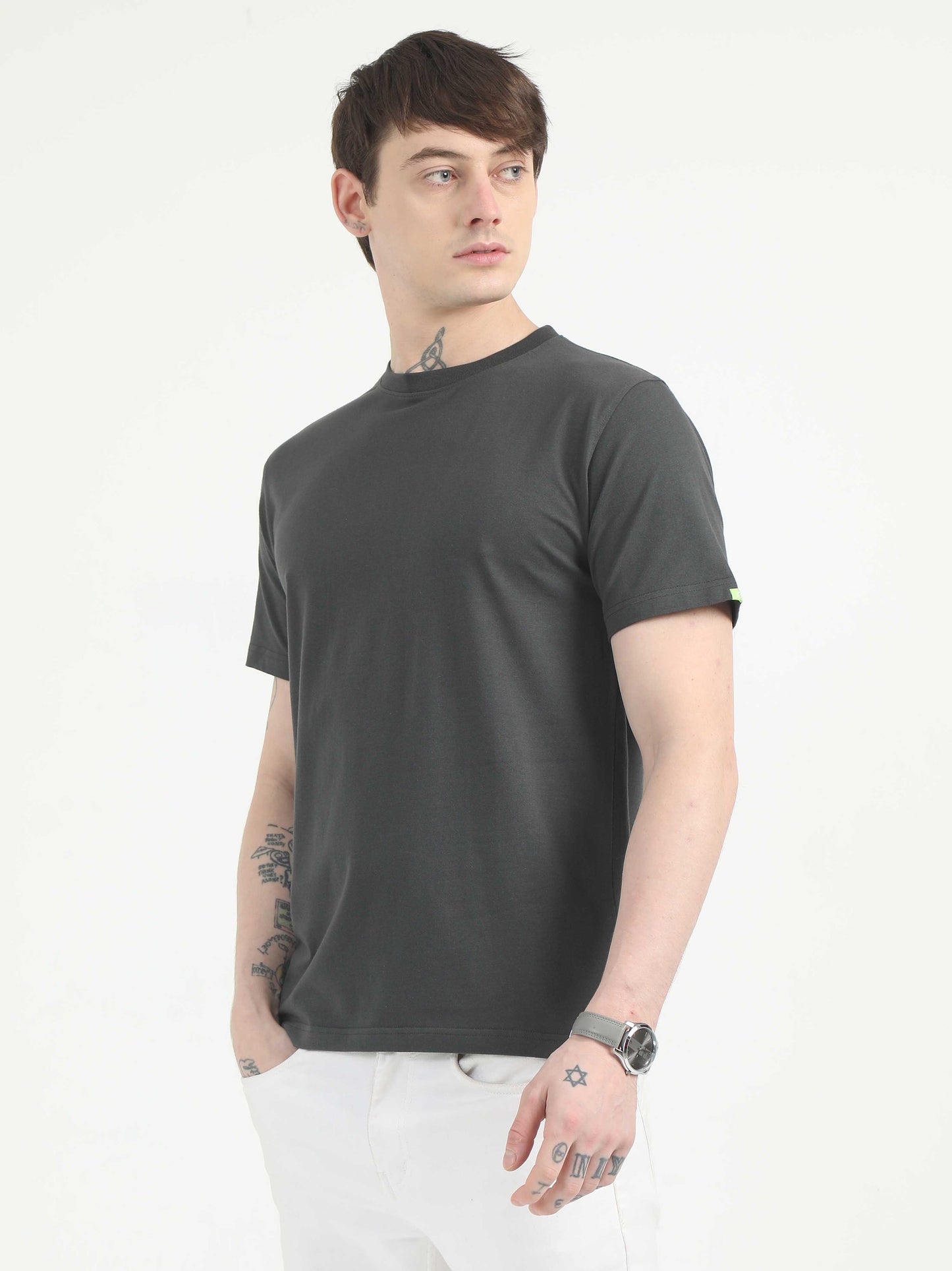 Plain Grey T-Shirt for Men 