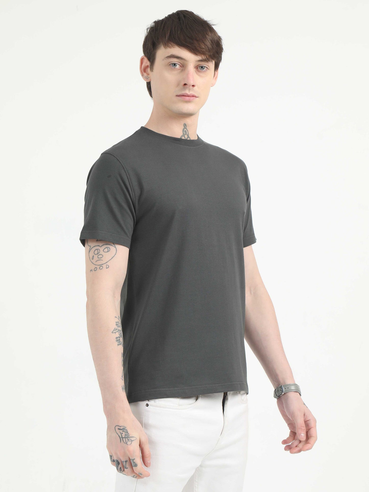 Plain Grey T-Shirt for Men 