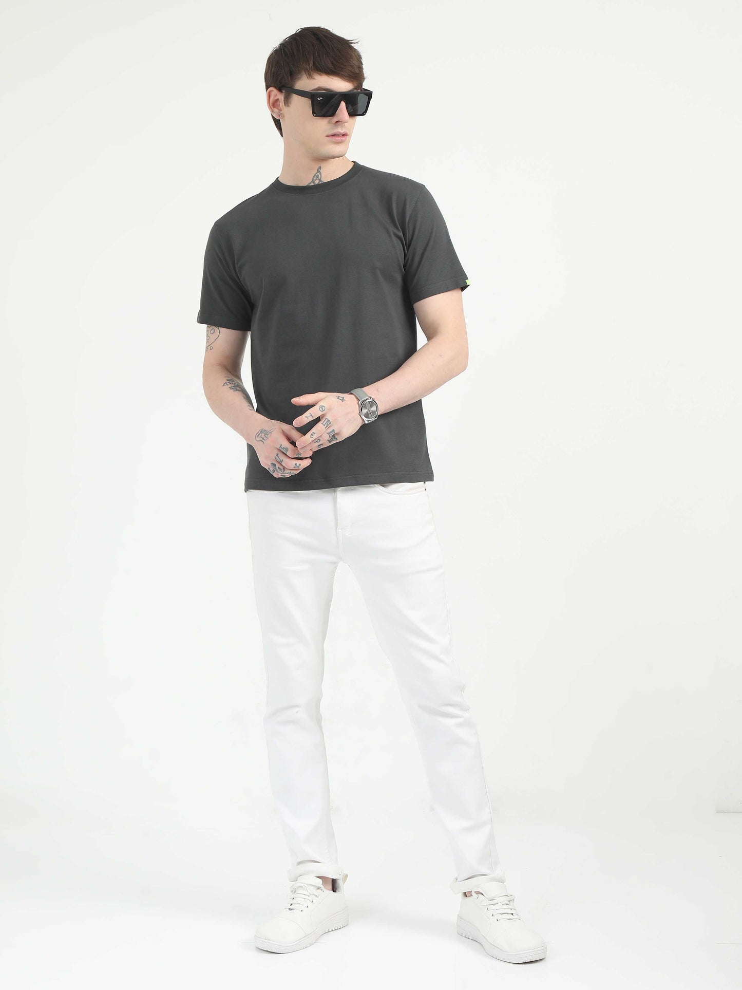 Plain Grey T-Shirt for Men 