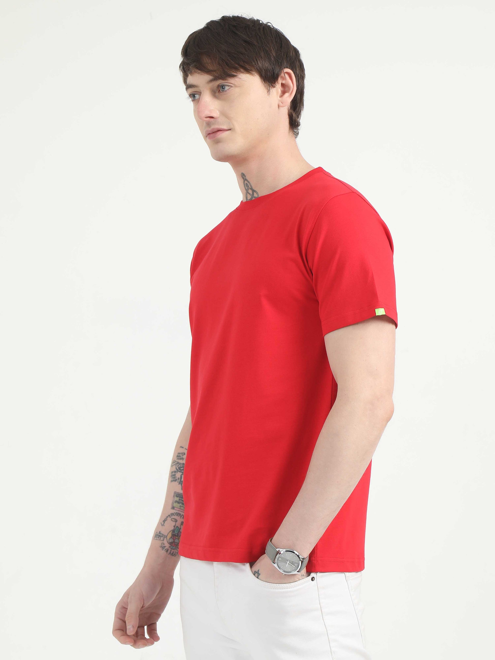 Plain Red T-Shirt for Men