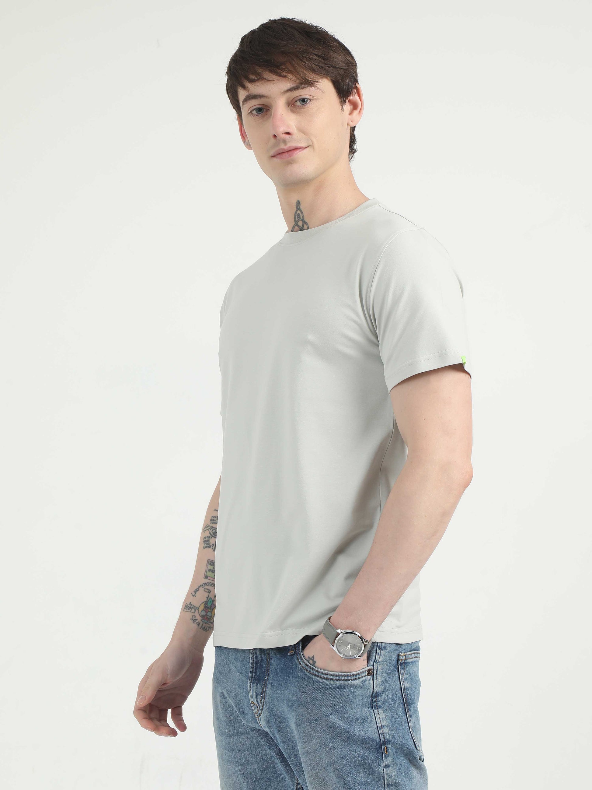 Light Grey T-Shirt for Men 