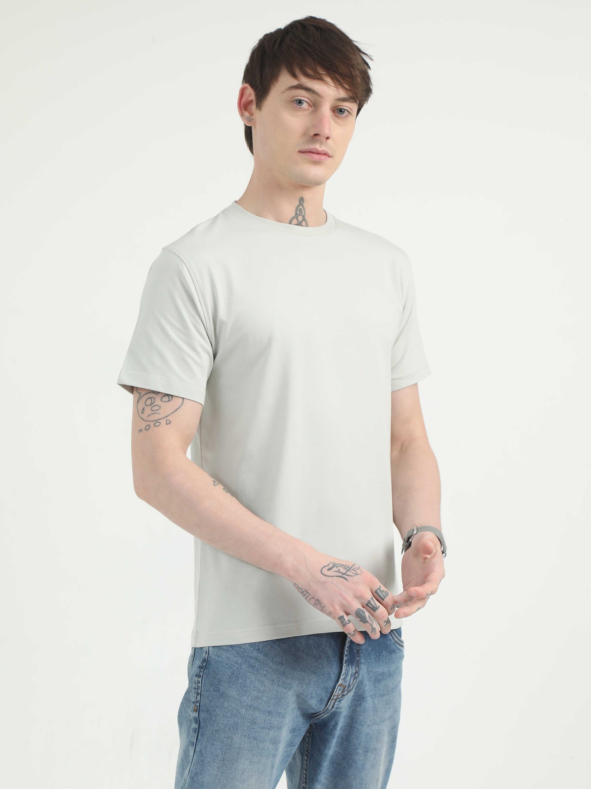 Light Grey T-Shirt for Men 