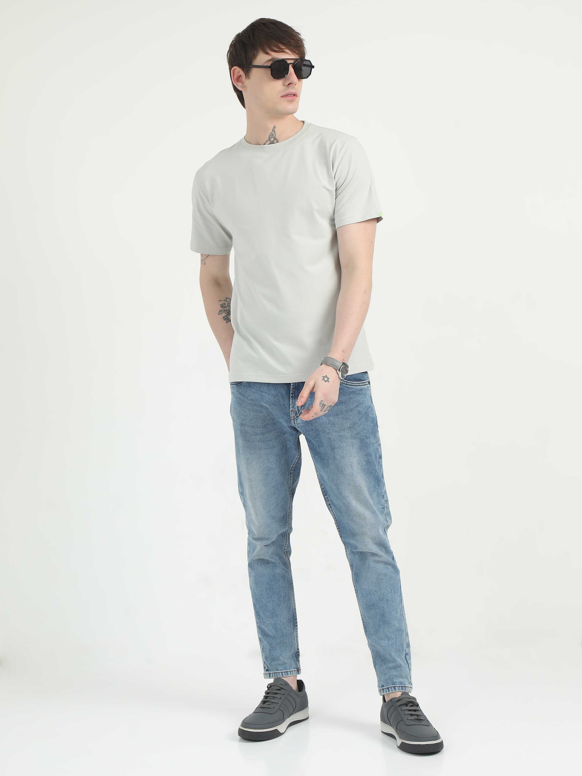 Light Grey T-Shirt for Men 