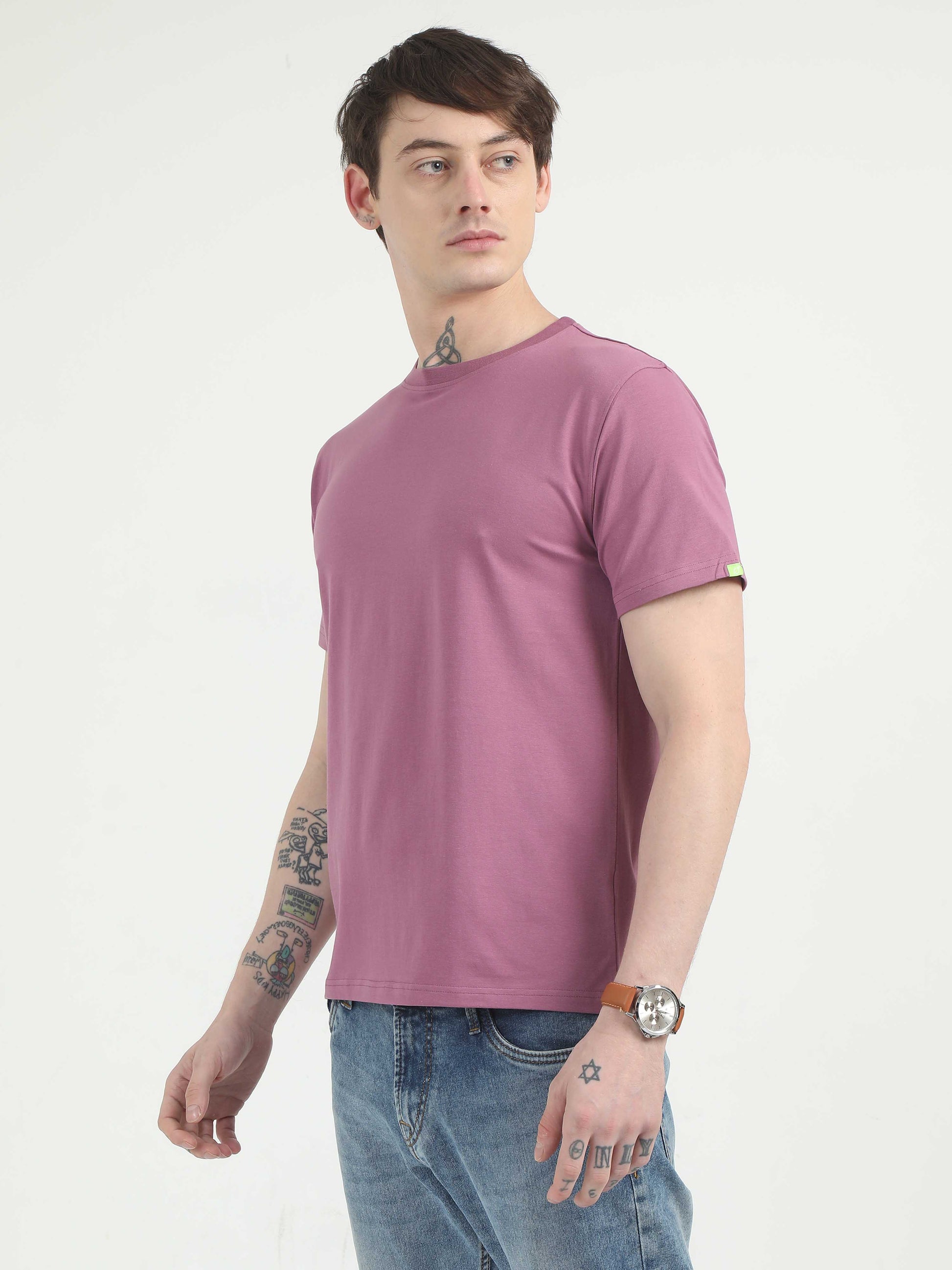 Plain Purple T-Shirt for Men 