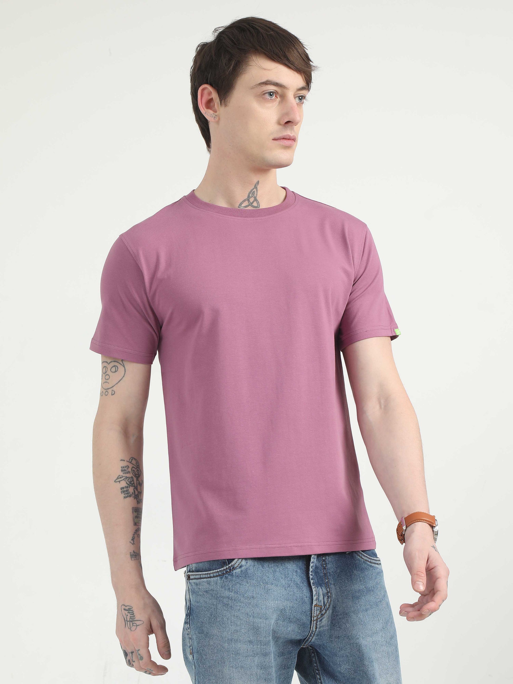 Plain Purple T-Shirt for Men 