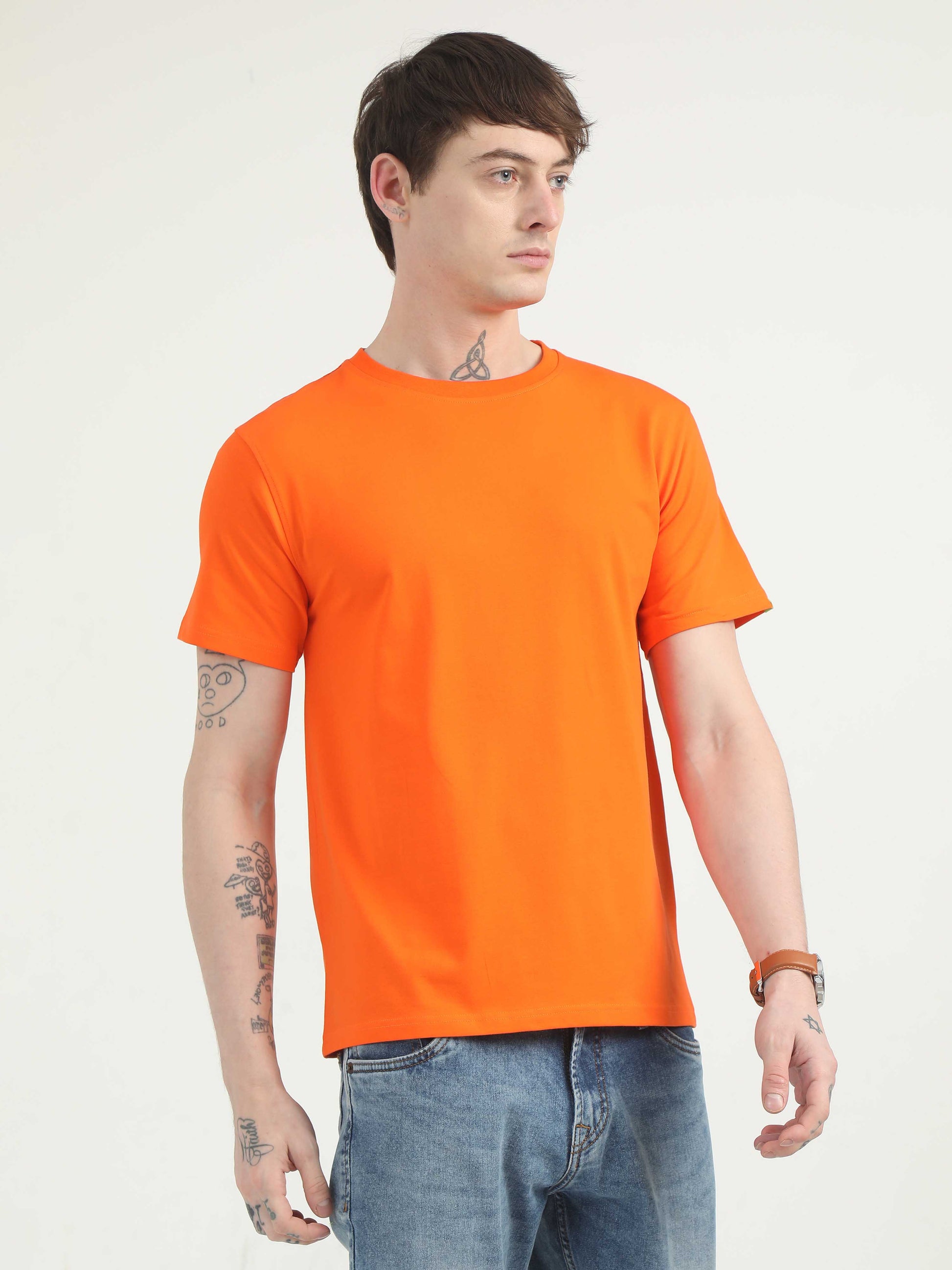  Mens Orange T-Shirt 