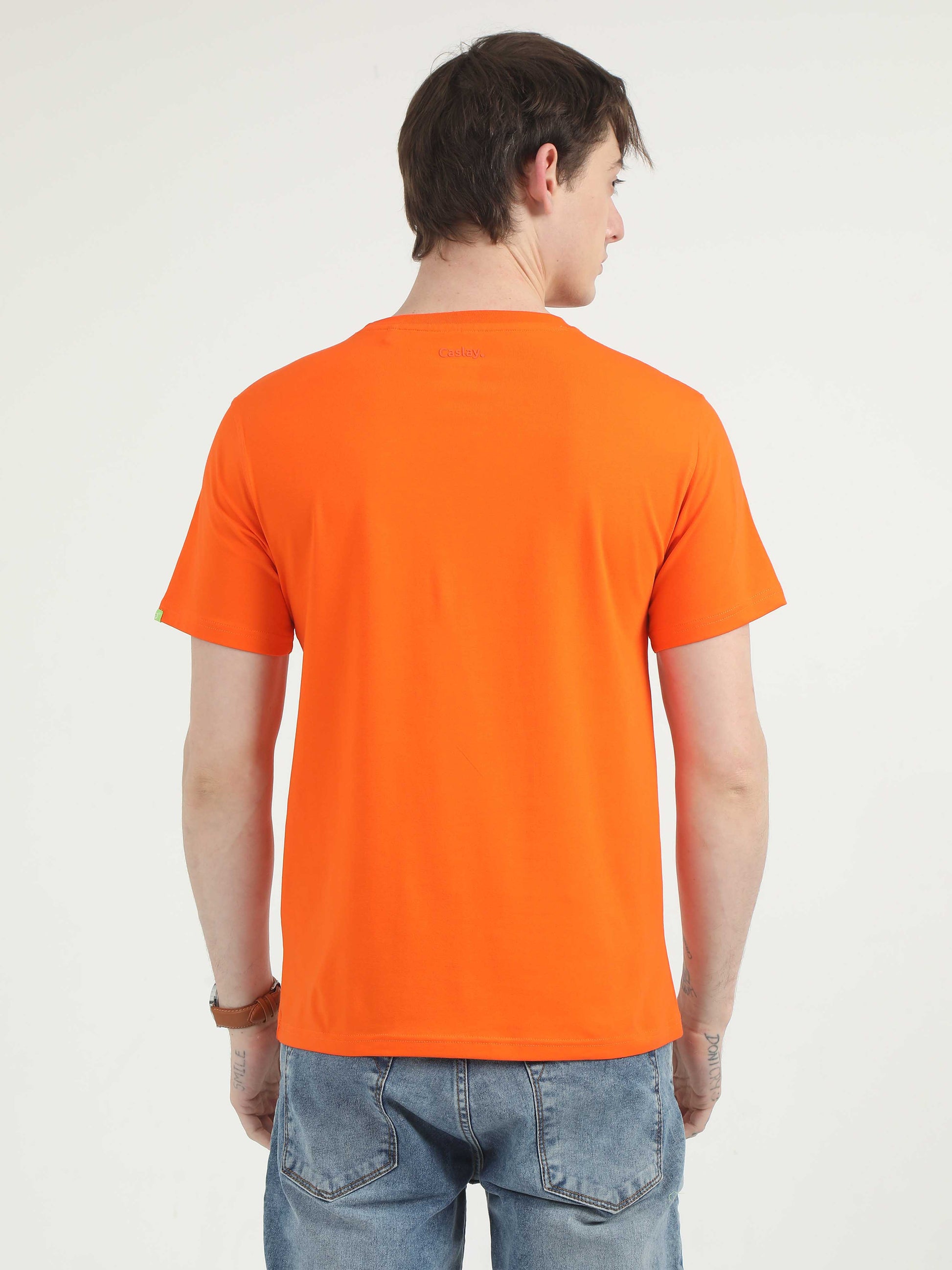  Mens Orange T-Shirt 