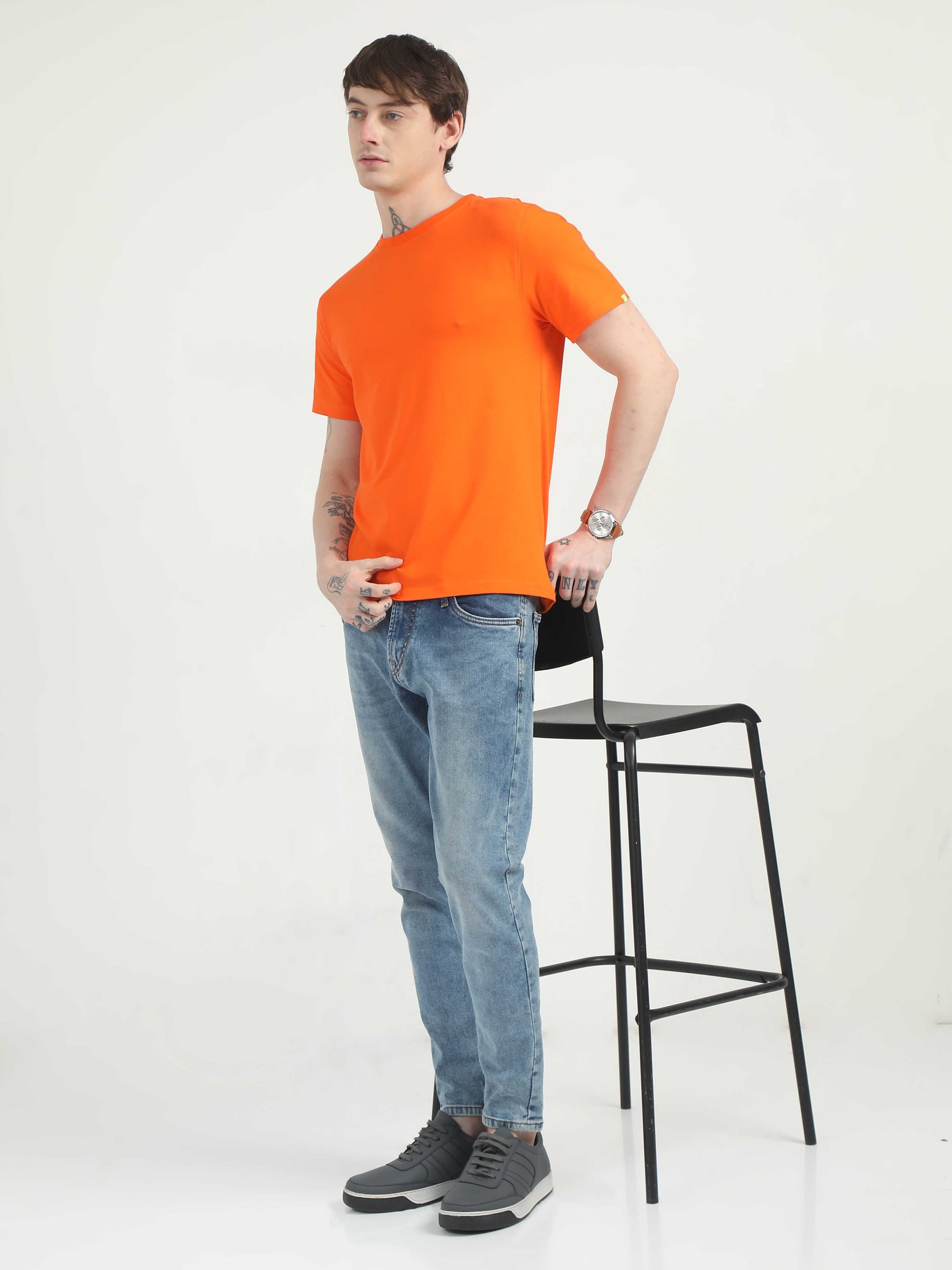  Mens Orange T-Shirt 