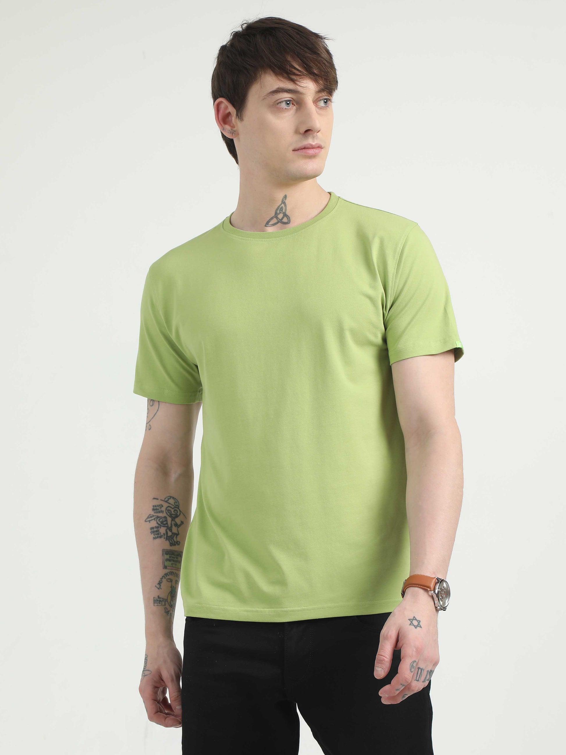 Mens Olive Green T Shirt