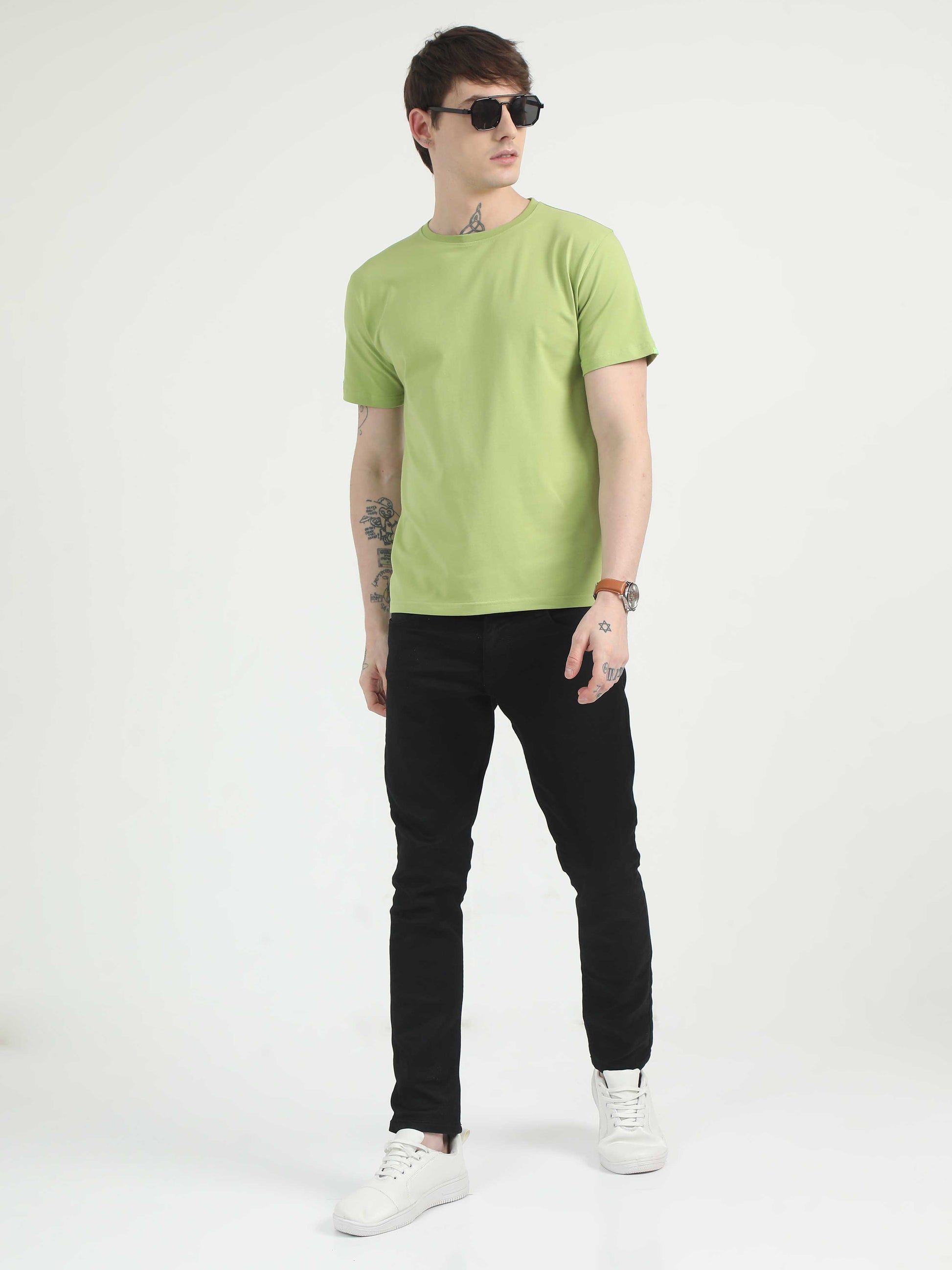 Mens Olive Green T Shirt