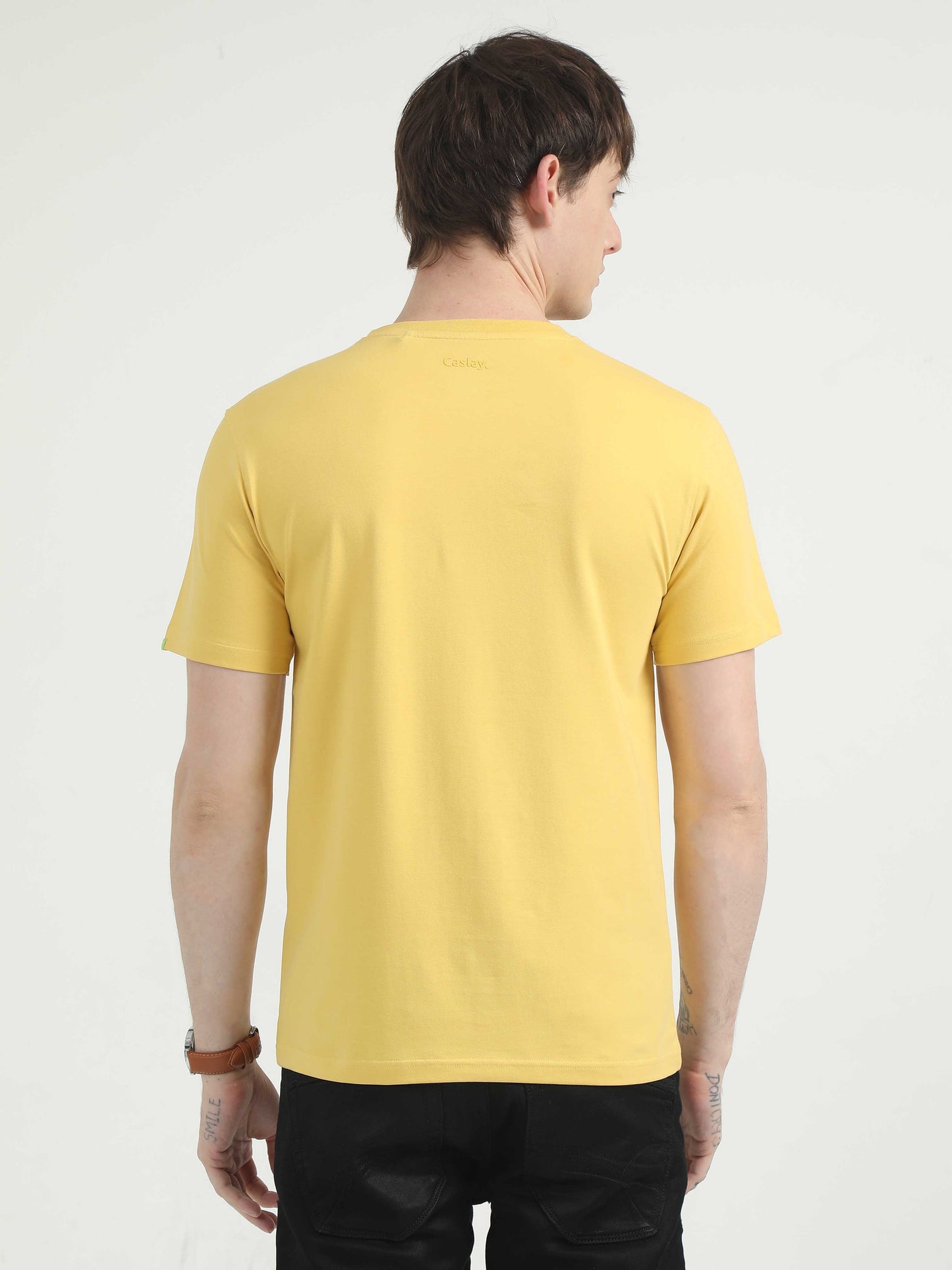 Mustard Yellow T-Shirt for Men 