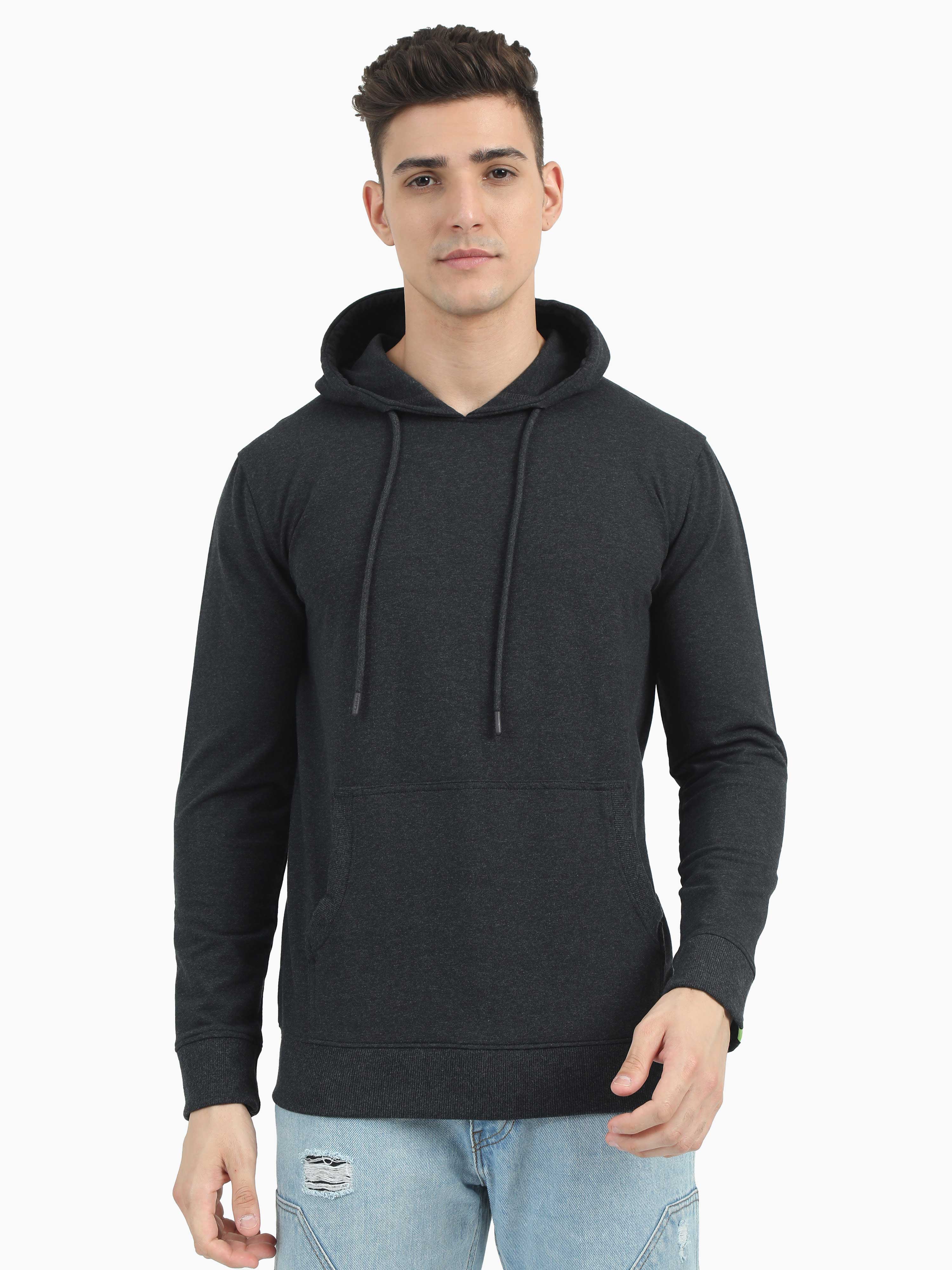 Shop Sustainble Charcoal Grey Hoodie Online in India