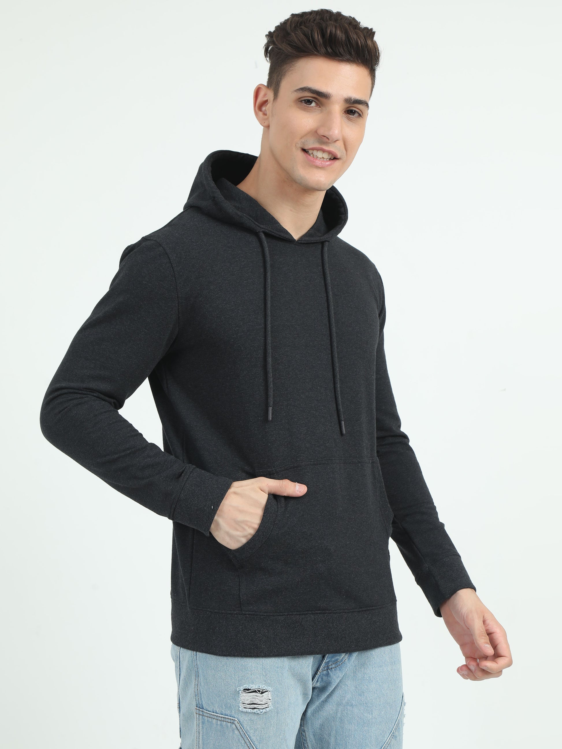 Sustainble Charcoal Grey Hoodie - Caslay