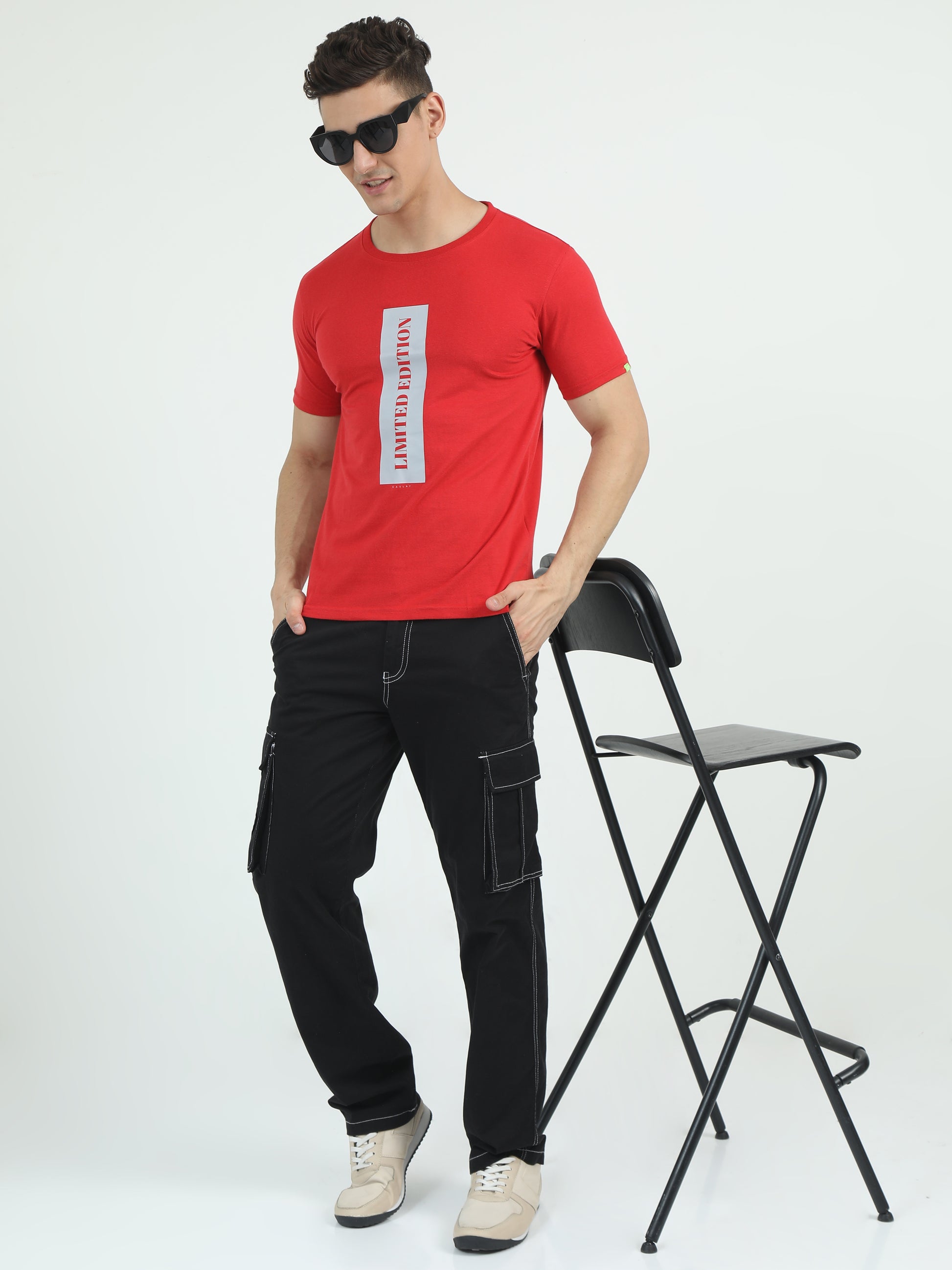 Red Sustainable Cotton T Shirt