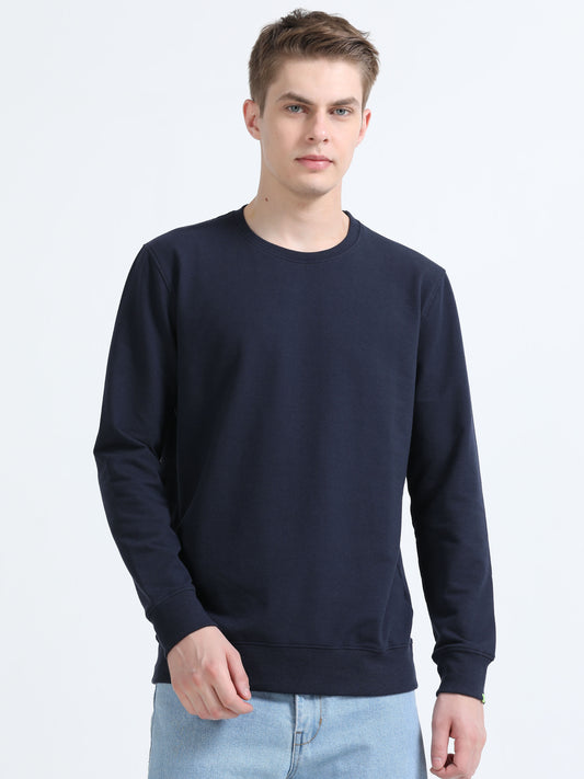 Sustainable Navy Blue Sweatshirt