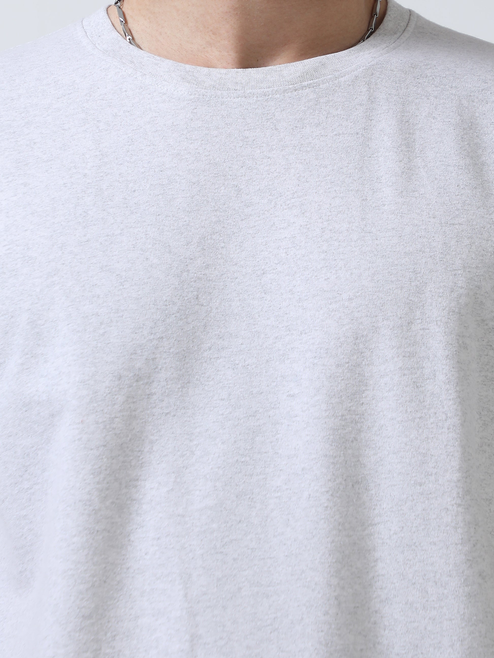 White Crew Neck T Shirt For Men