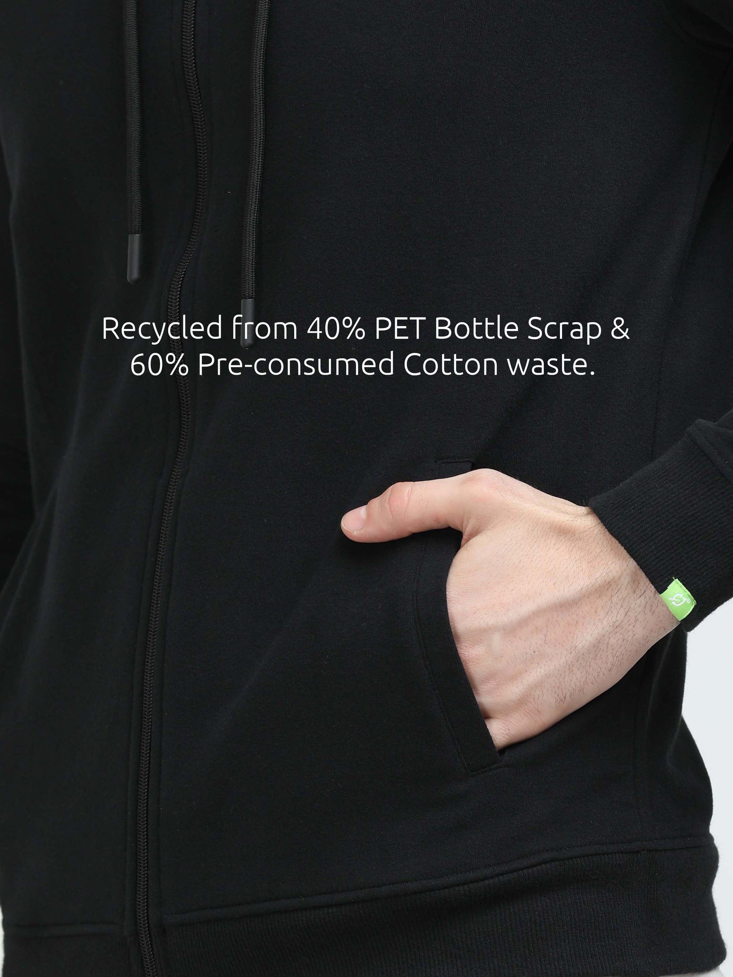 Sustainable Black Hoodie