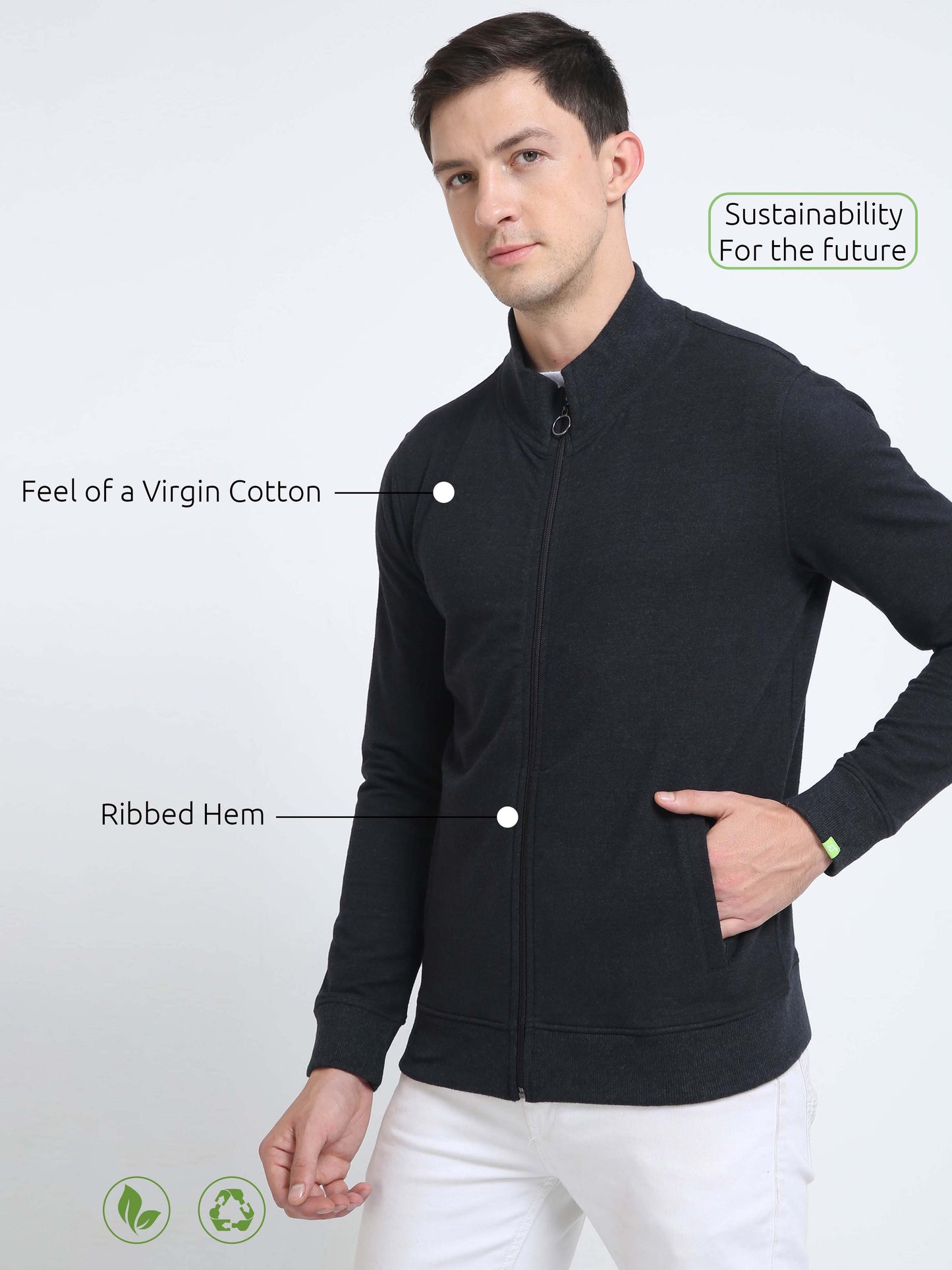 Charcoal Sustainable Jacket Men