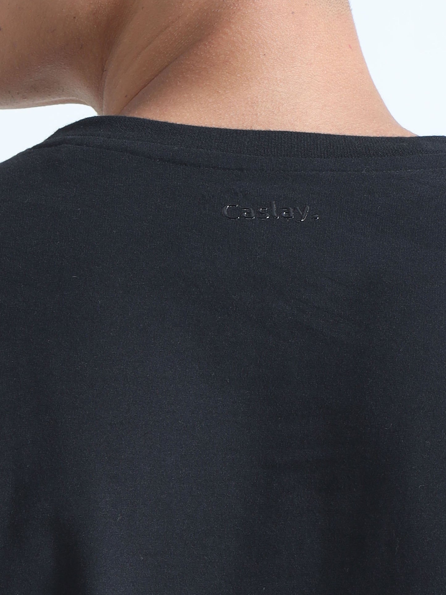 Sustainable Round Neck T Shirt Black