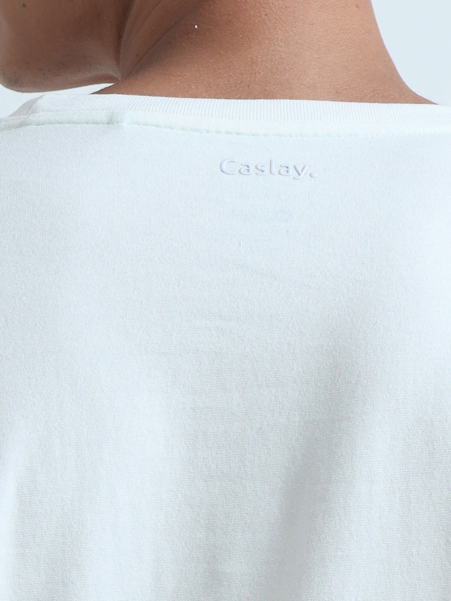 Sustainable White Round Neck T Shirt